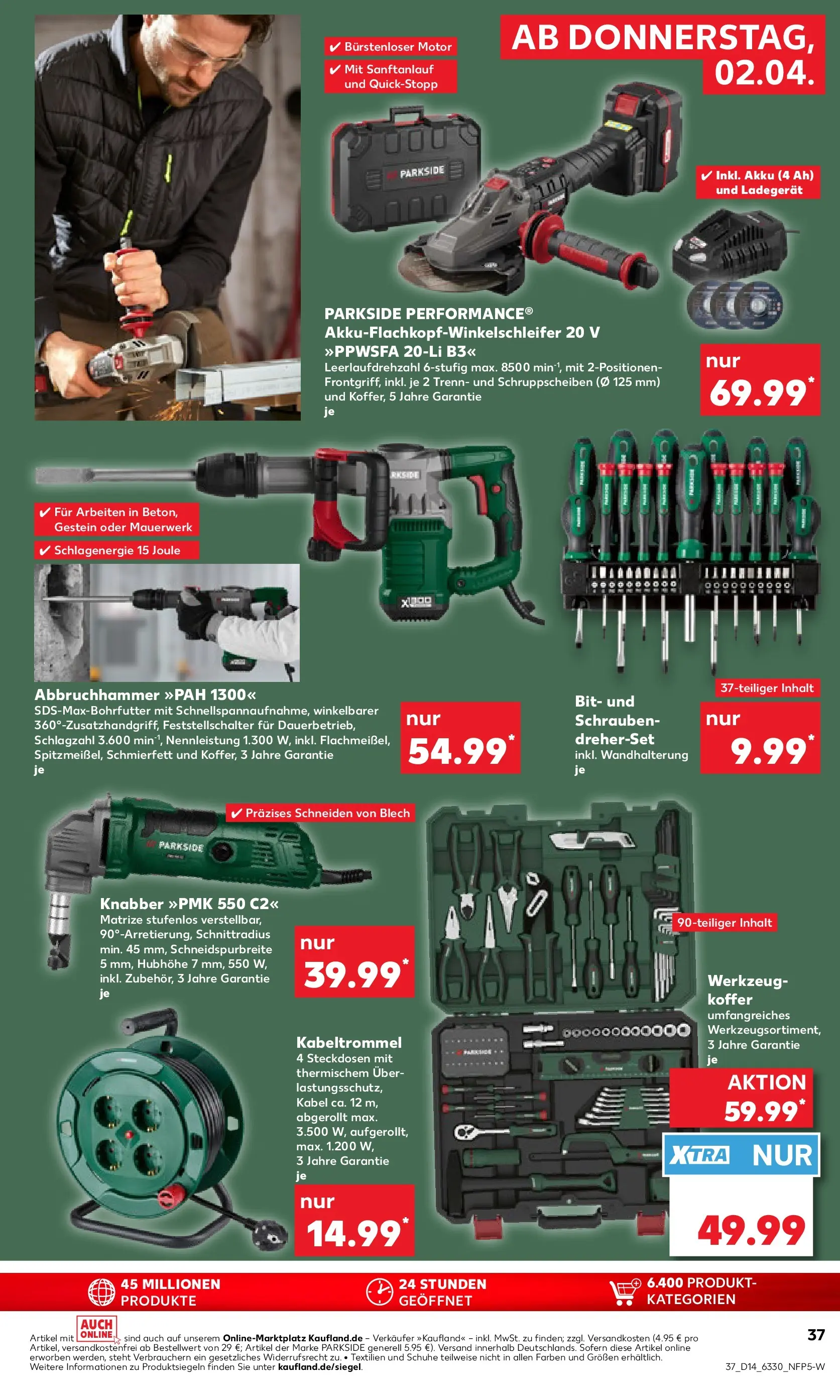 Prospekt Kaufland ab 01.04.2026 » Angebote Online zum Blättern | Seite: 37 | Produkte: Kabel, Koffer, Ladegerät