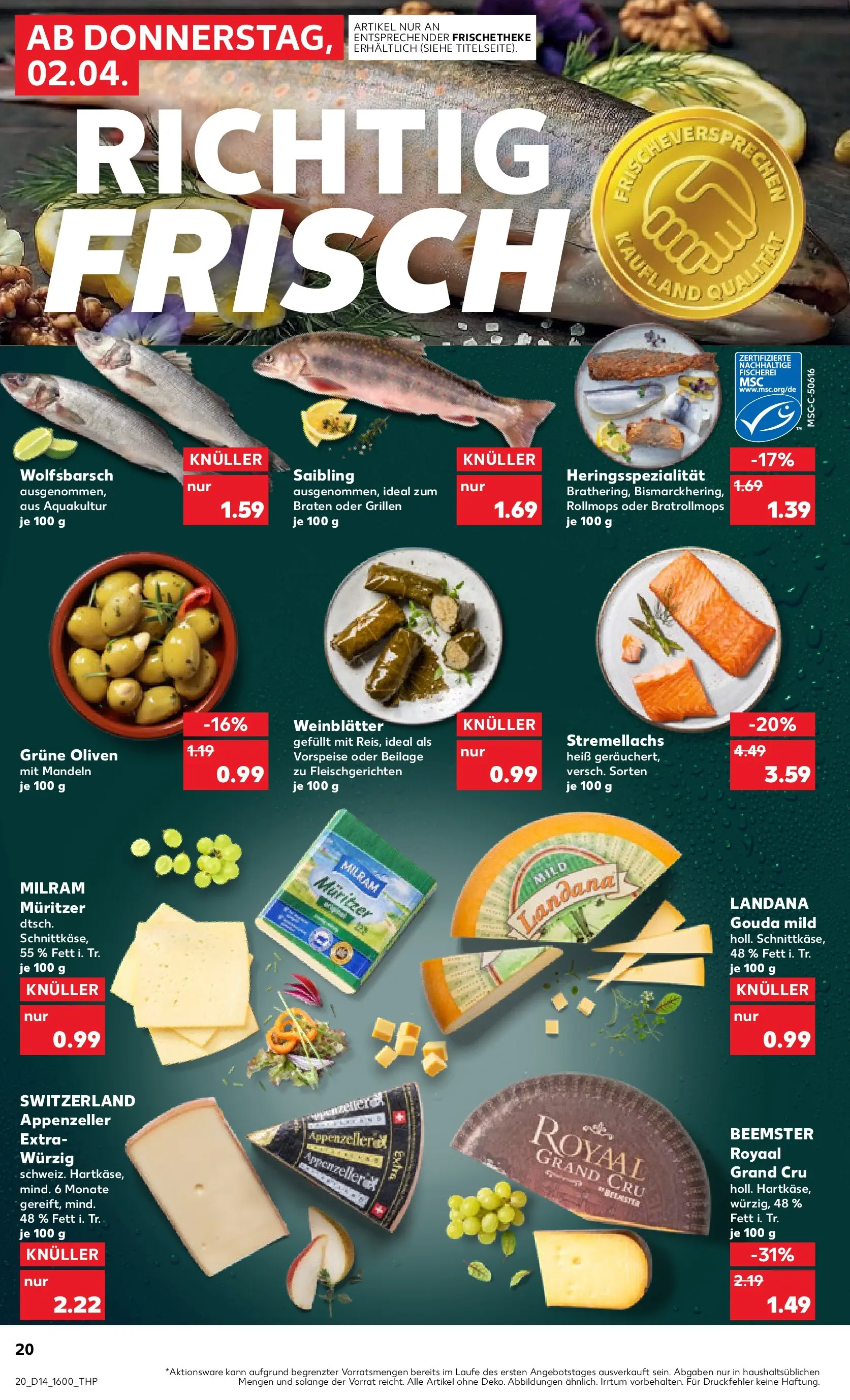 Prospekt Kaufland ab 30.03.2026 » Angebote Online zum Blättern | Seite: 34 | Produkte: Gouda, Mandeln, Milram
