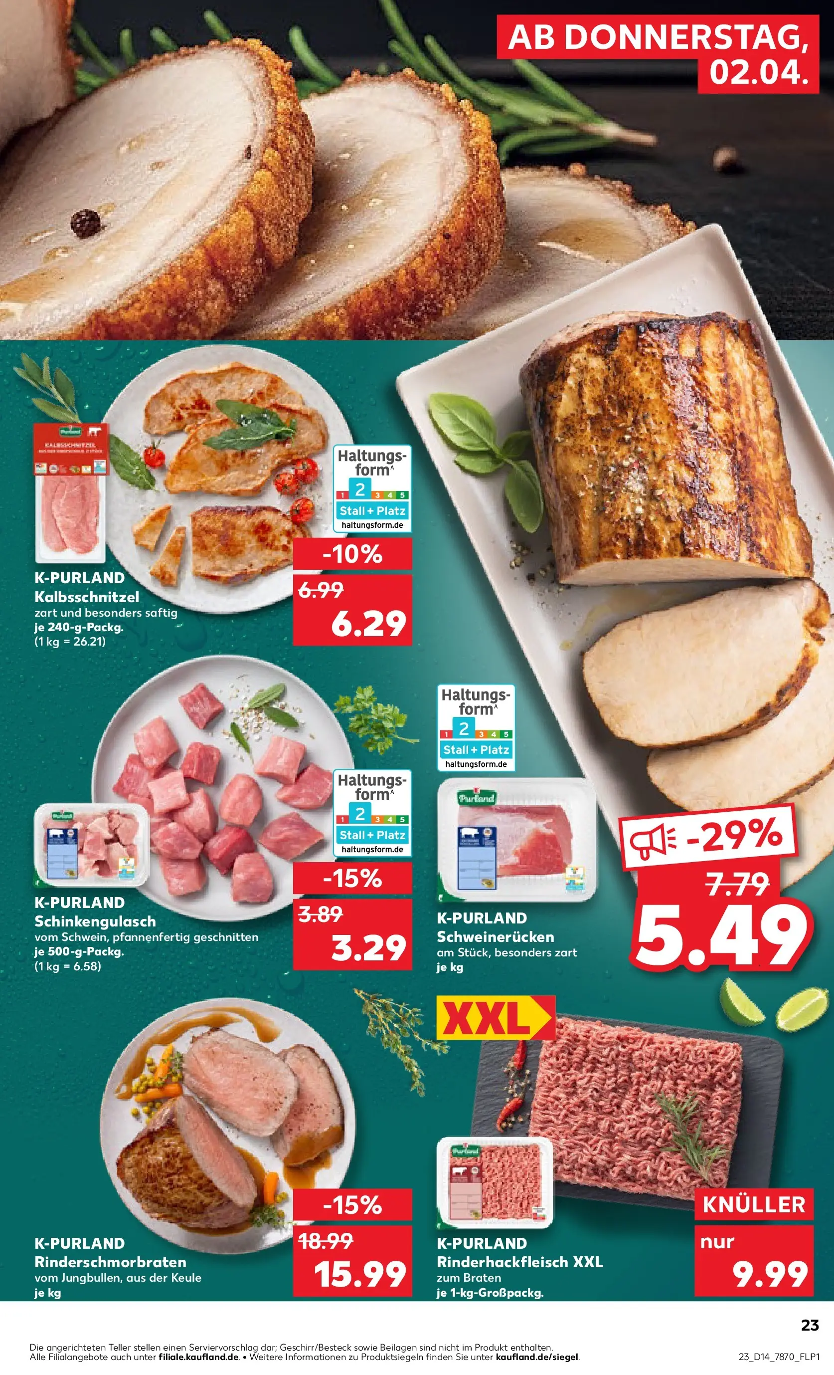 Prospekt Kaufland ab 30.03.2026 » Angebote Online zum Blättern | Seite: 37 | Produkte: Schweinerucken