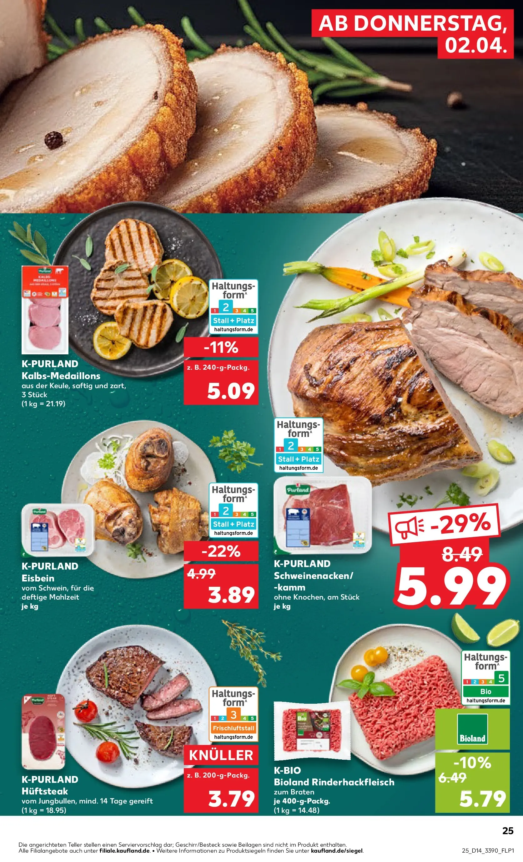 Prospekt Kaufland ab 01.04.2026 » Angebote Online zum Blättern | Seite: 25 | Produkte: Steak