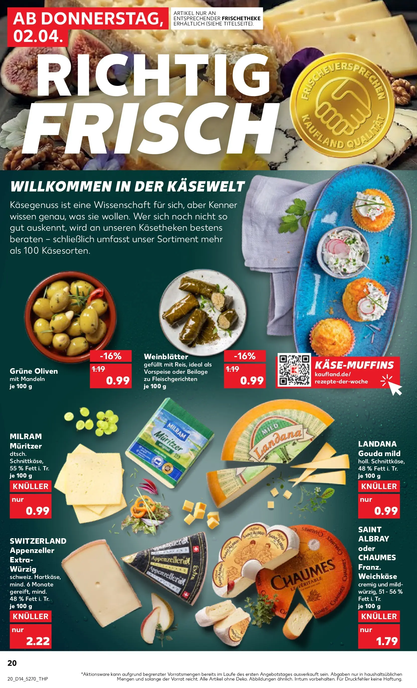 Prospekt Kaufland ab 30.03.2026 » Angebote Online zum Blättern | Seite: 34 | Produkte: Gouda, Mandeln, Milram