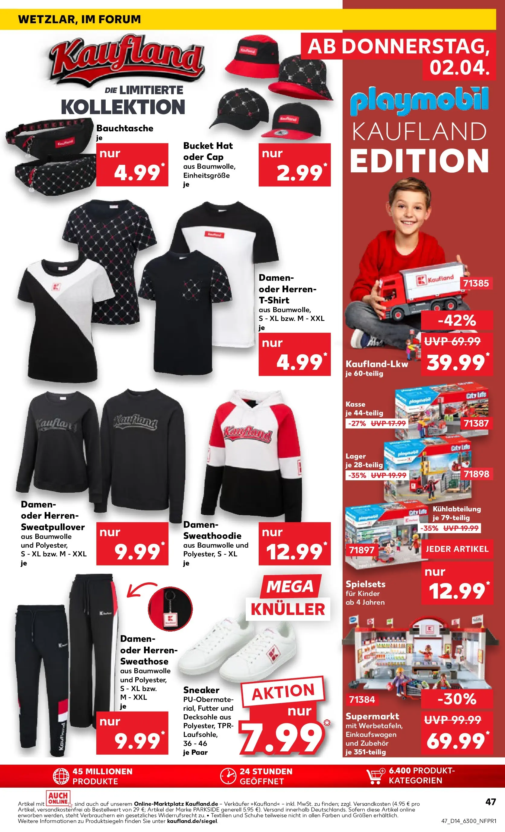 Prospekt Kaufland ab 30.03.2026 » Angebote Online zum Blättern | Seite: 61 | Produkte: Sweathose, Sweatshirt, T-Shirt, Hoodie