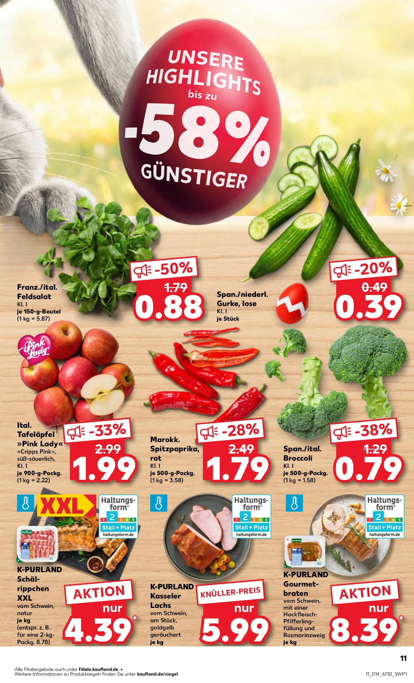 Prospekt Kaufland ab 30.03.2026 » Angebote Online zum Blättern | Seite: 25 | Produkte: Lachs, Schal, Hackfleisch