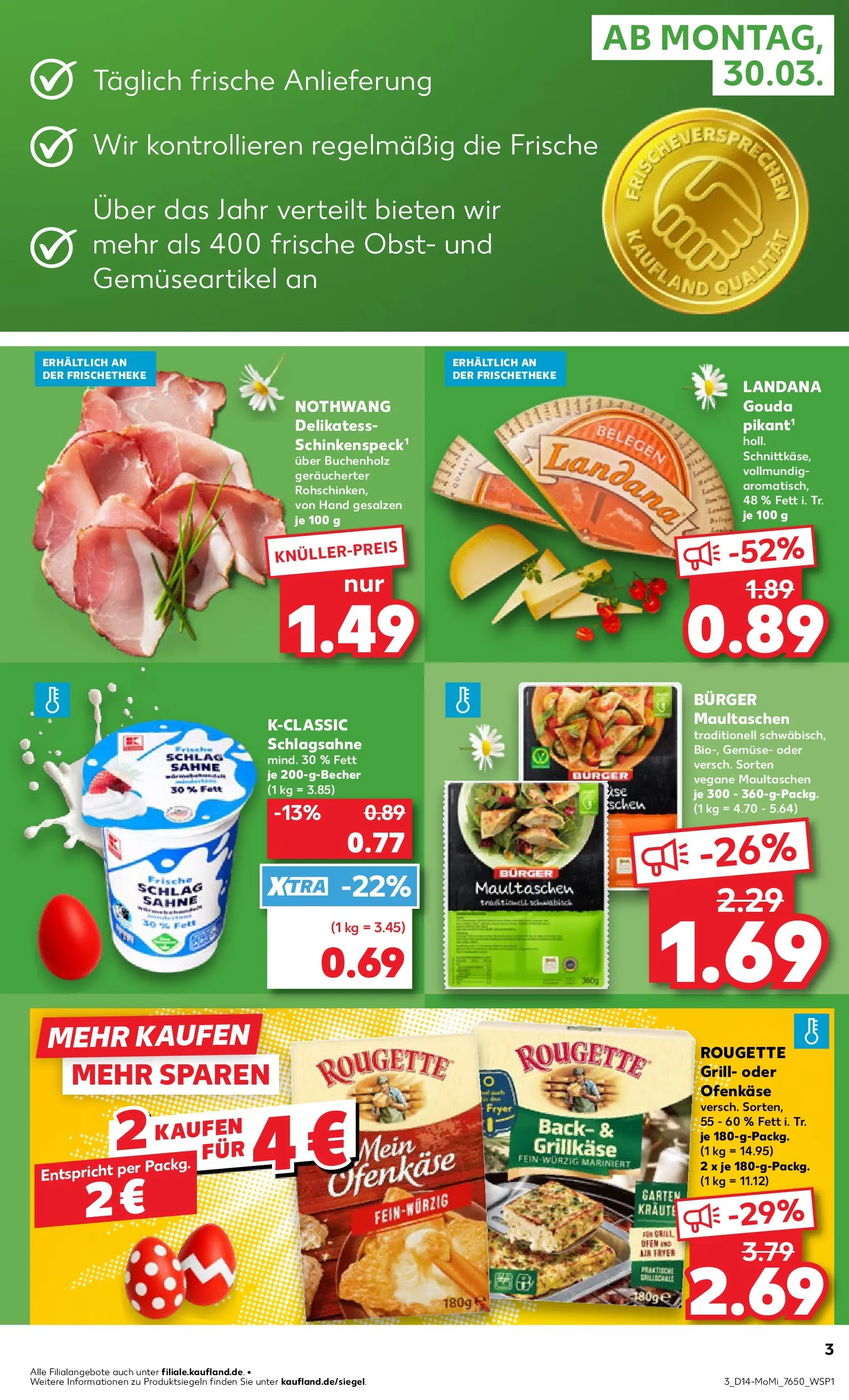 Prospekt Kaufland ab 29.03.2026 » Angebote Online zum Blättern | Seite: 3
