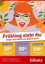 Brillen Babatz Brillen Babatz - Fr&uuml;hling steht Dir - bis 17.04.2026
