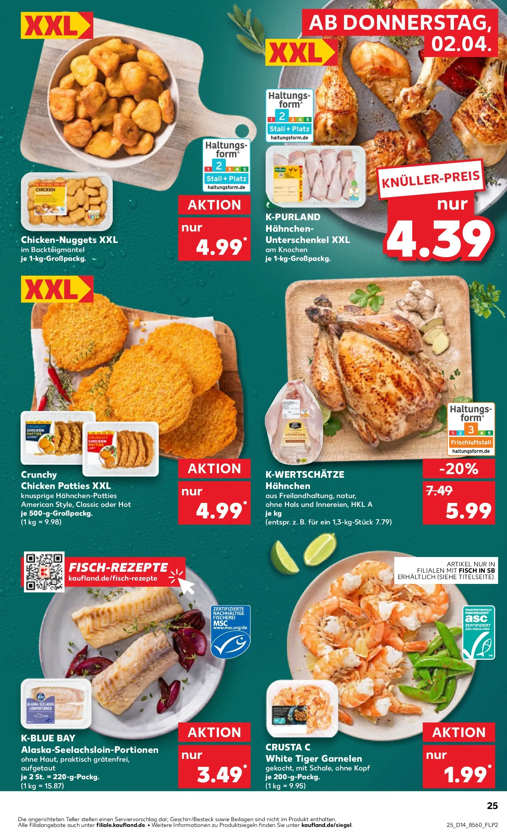 Prospekt Kaufland ab 30.03.2026 » Angebote und Werbung Online | Seite: 39 | Produkte: Hahnchen, Garnelen, Fisch, Tiger garnelen Prospekt Kaufland ab 30.03.2026 » Angebote Online zum Blättern | Seite: 39 | Produkte: Hahnchen, Garnelen, Fisch, Tiger garnelen