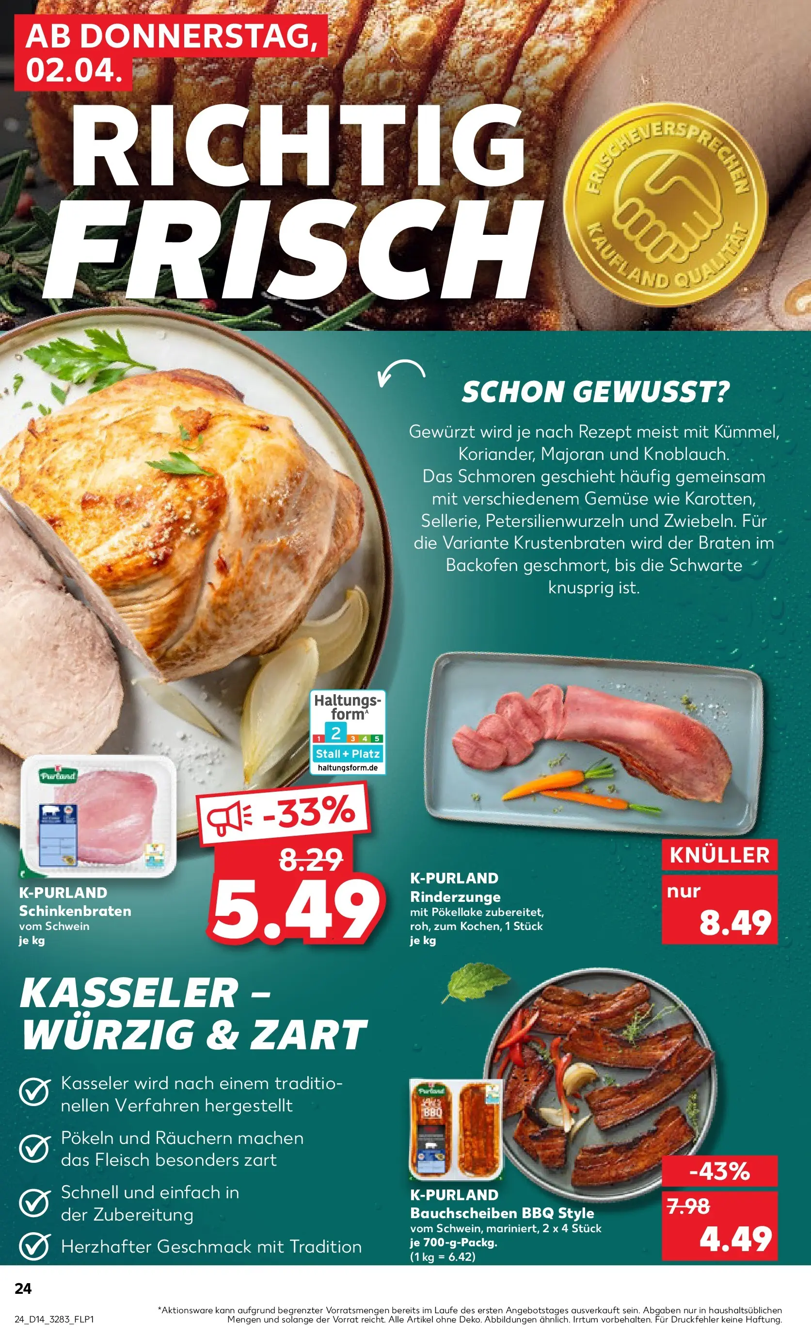 Prospekt Kaufland ab 29.03.2026 » Angebote Online zum Blättern | Seite: 38