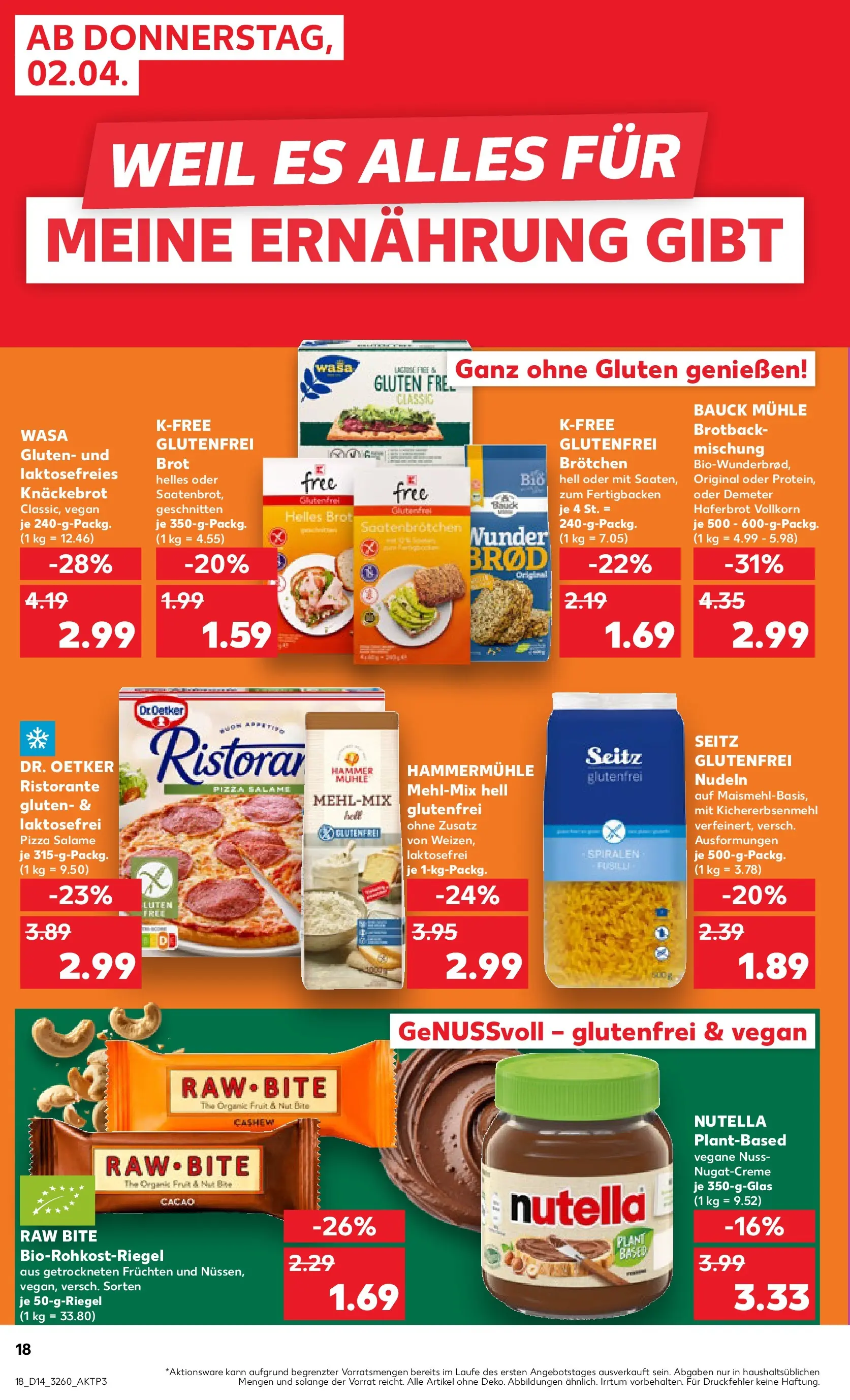 Prospekt Kaufland ab 30.03.2026 » Angebote Online zum Blättern | Seite: 32 | Produkte: Ristorante, Mühle, Pasta, Nudeln