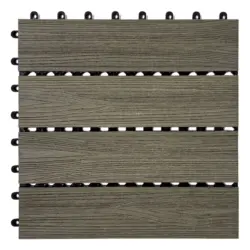 WPC-Terrassenfliese 30x30 natur