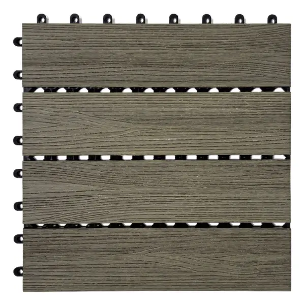 WPC-Terrassenfliese 30x30 natur