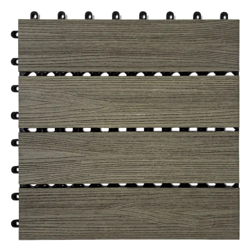 WPC-Terrassenfliese 30x30 natur