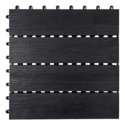 WPC-Terrassenfliese 30x30 anthrazit