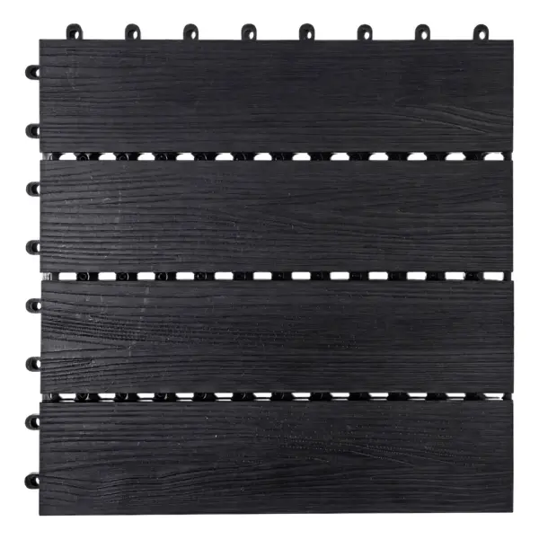 WPC-Terrassenfliese 30x30 anthrazit