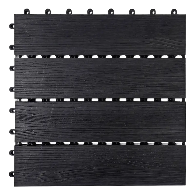 WPC-Terrassenfliese 30x30 anthrazit