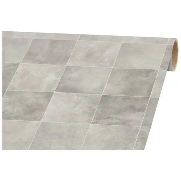 CV-Belag_Atlantic 200cm Fliese grau