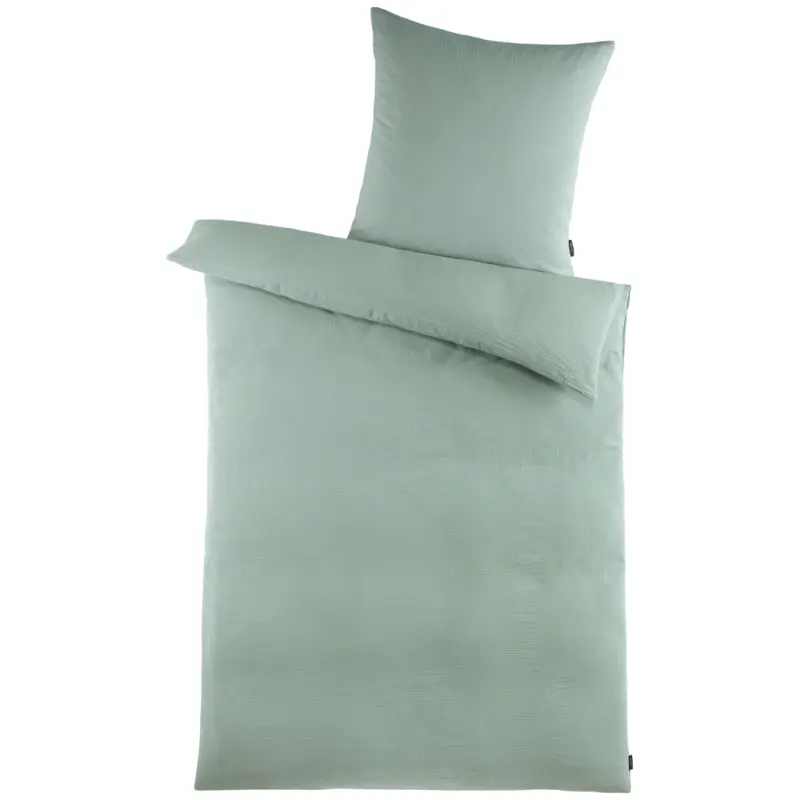 Bettw&auml;sche_Musselin gr&uuml;n 135x200cm
