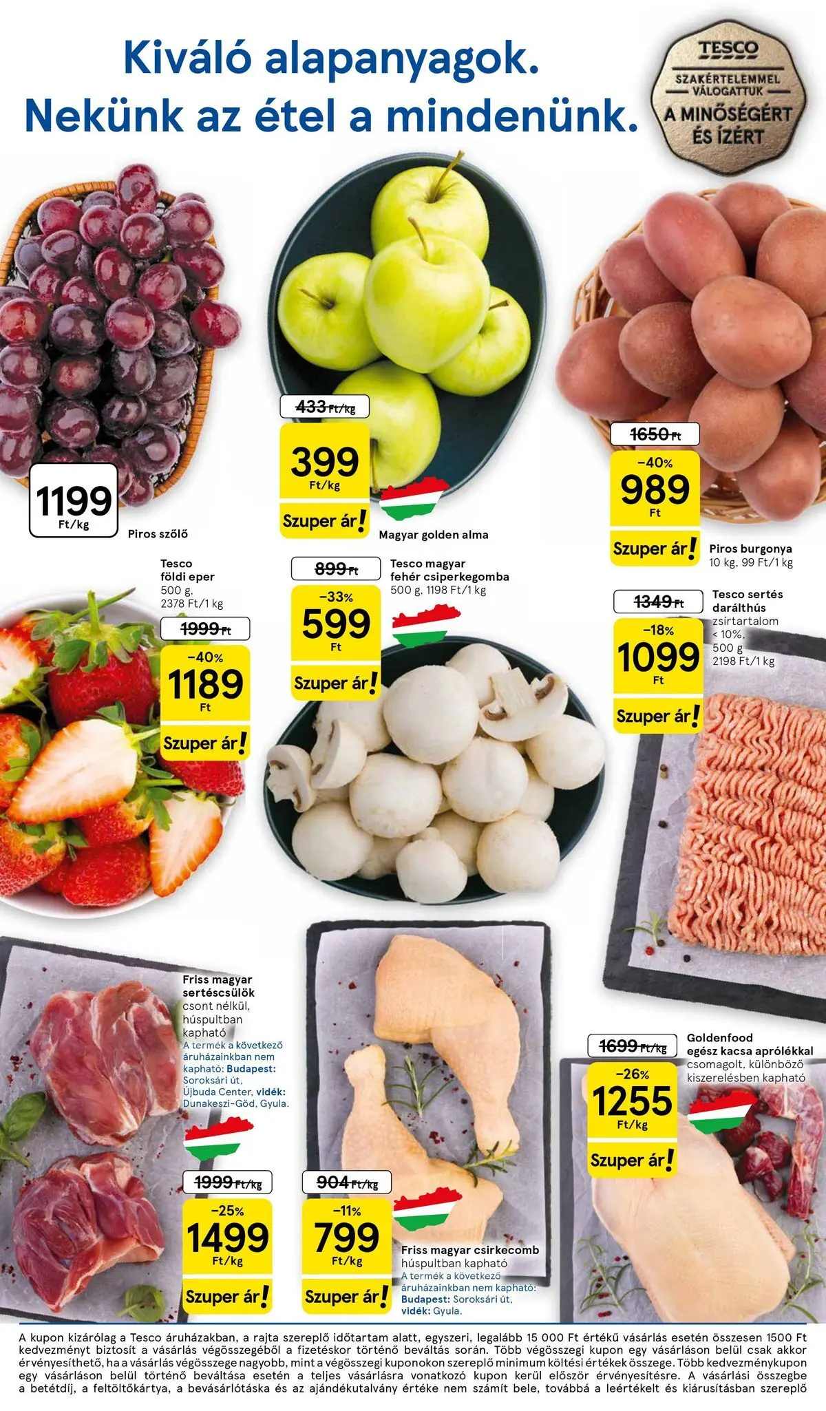 Tesco - Tesco újság érvényessége 2026.04.01-ig - 2026.03.26.-tól - online | Oldal: 2 | Termékek: Szőlő, Alma, Eper, Csirkecomb