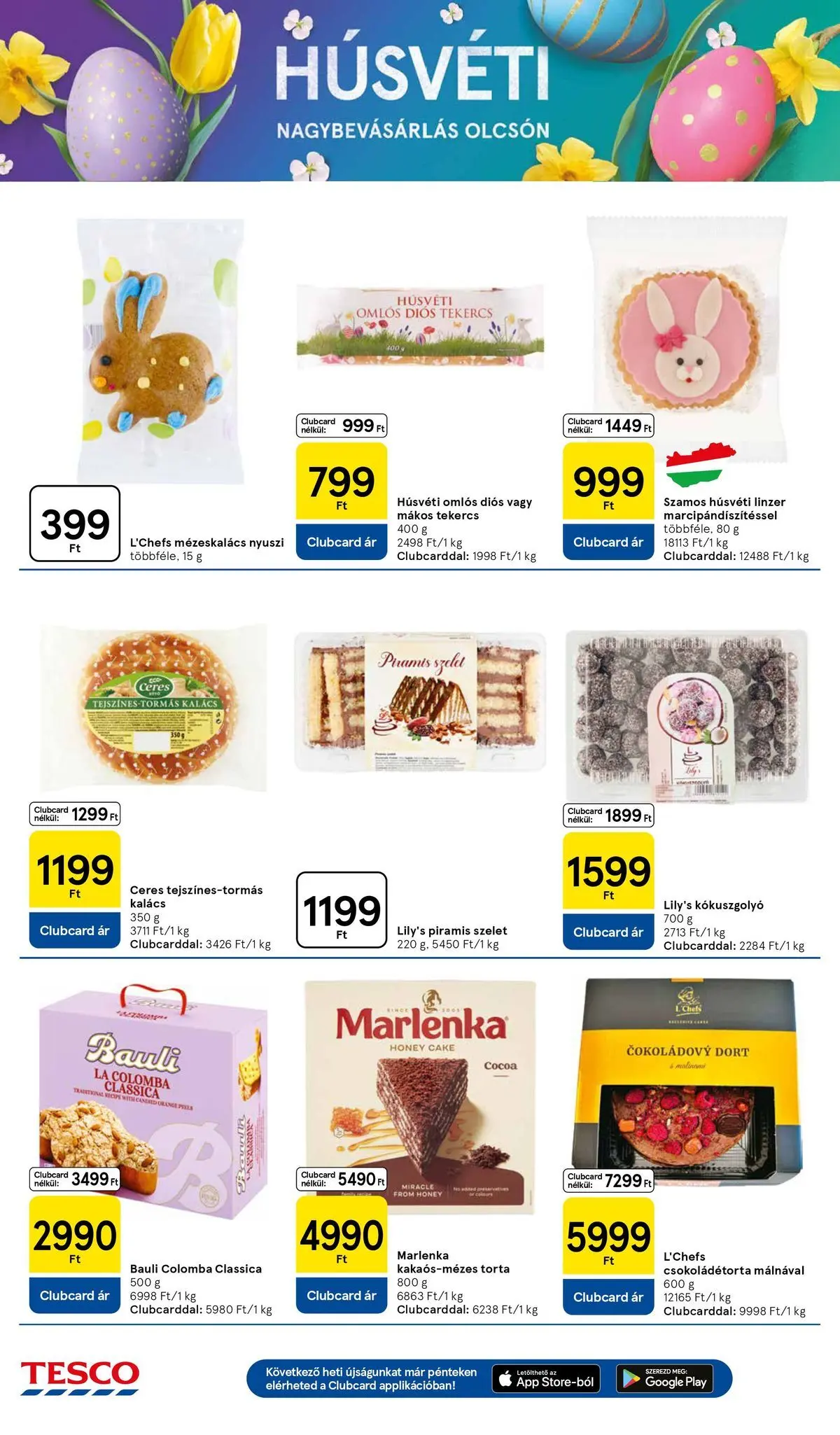 Tesco - Tesco újság érvényessége 2026.04.01-ig - 2026.03.26.-tól - online | Oldal: 8 | Termékek: Torta, Kalács, Mézeskalács, Linzer