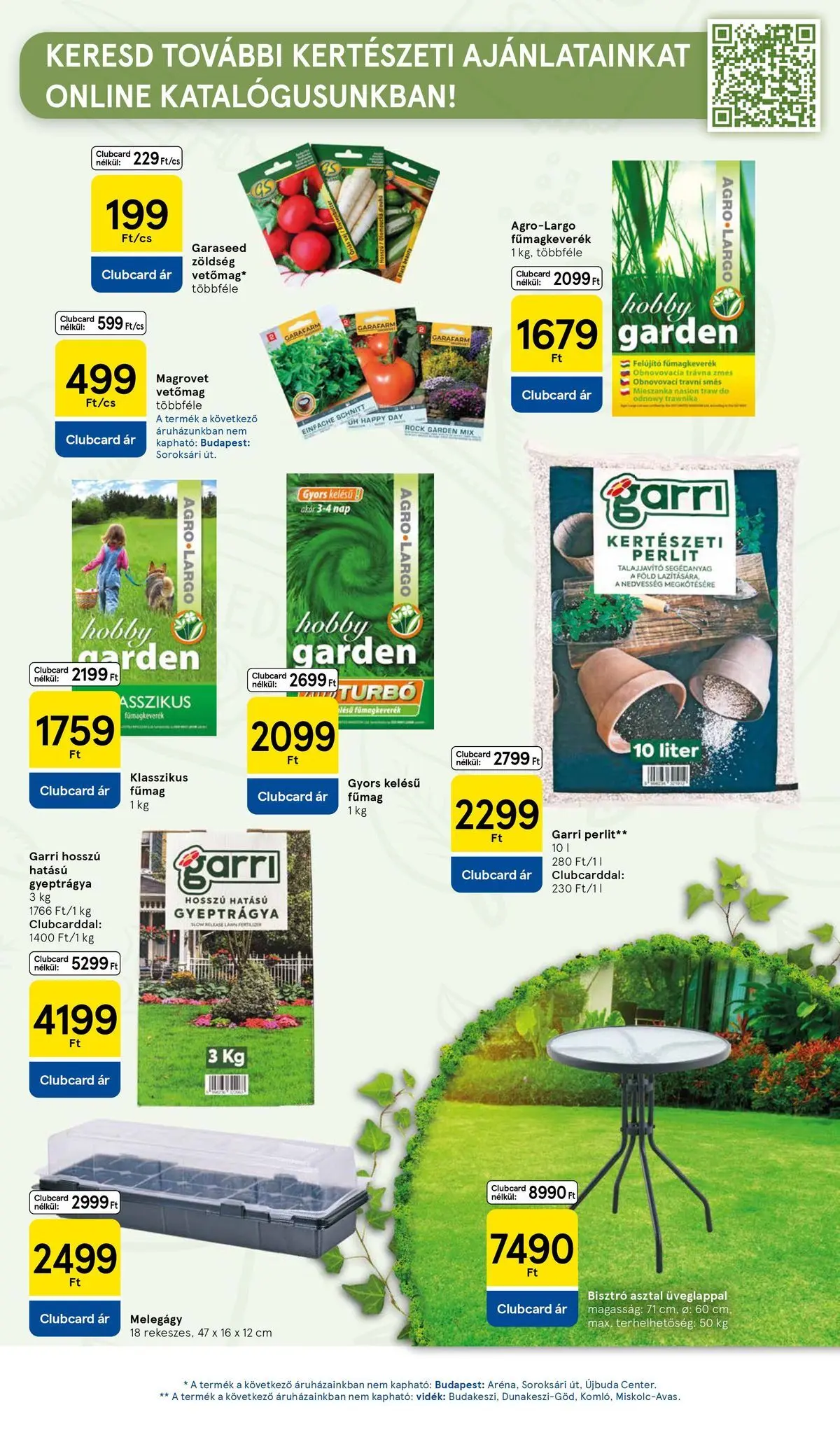 Tesco - Tesco újság érvényessége 2026.04.01-ig - 2026.03.26.-tól - online | Oldal: 15 | Termékek: Vetőmag, Asztal, Fűmag, Zöldség