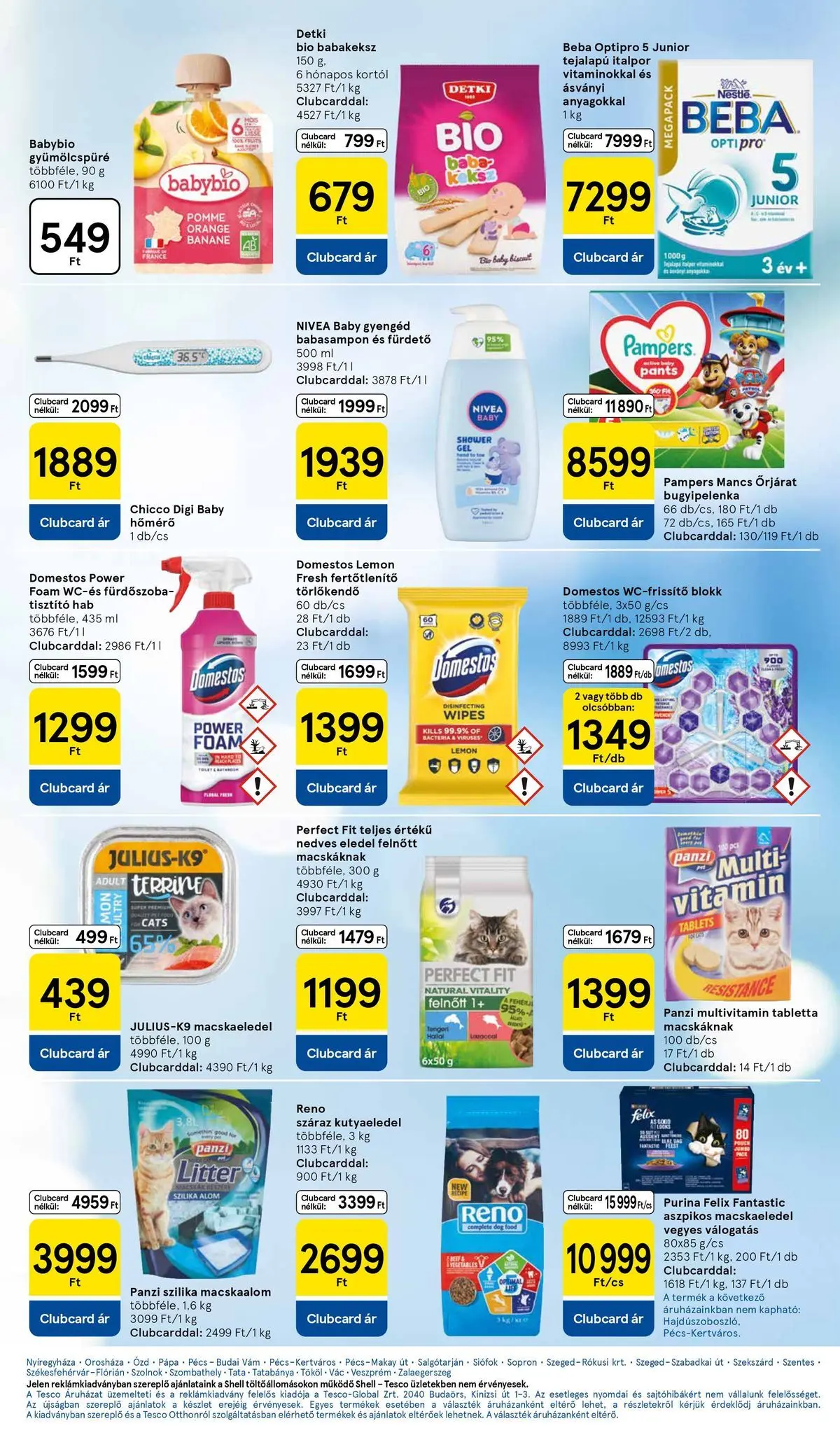 Tesco - Tesco újság érvényessége 2026.04.01-ig - 2026.03.26.-tól - online | Oldal: 31 | Termékek: Macskaalom, Pampers, Macskaeledel, Törlőkendő