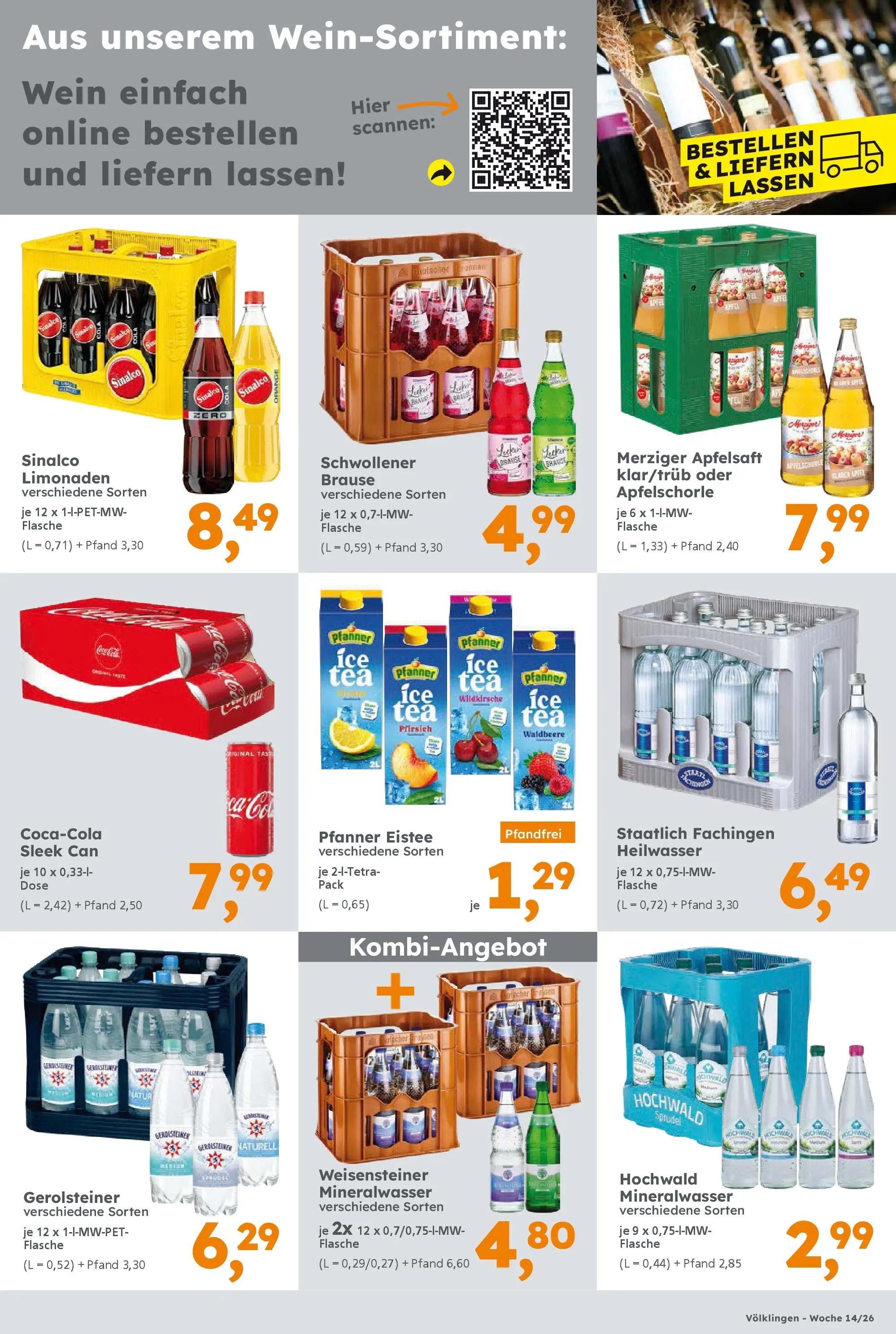 Globus Baumarkt Prospekt Saarbrücken	 (ab 30.03.2026) zum Blättern | Seite: 17 | Produkte: Cola, Äpfel, Wein, Gerolsteiner
