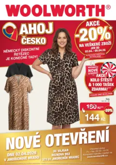 Náhled letáku Woolworth - Ahoj Jindrichuv Hradec! od 29.03.2026