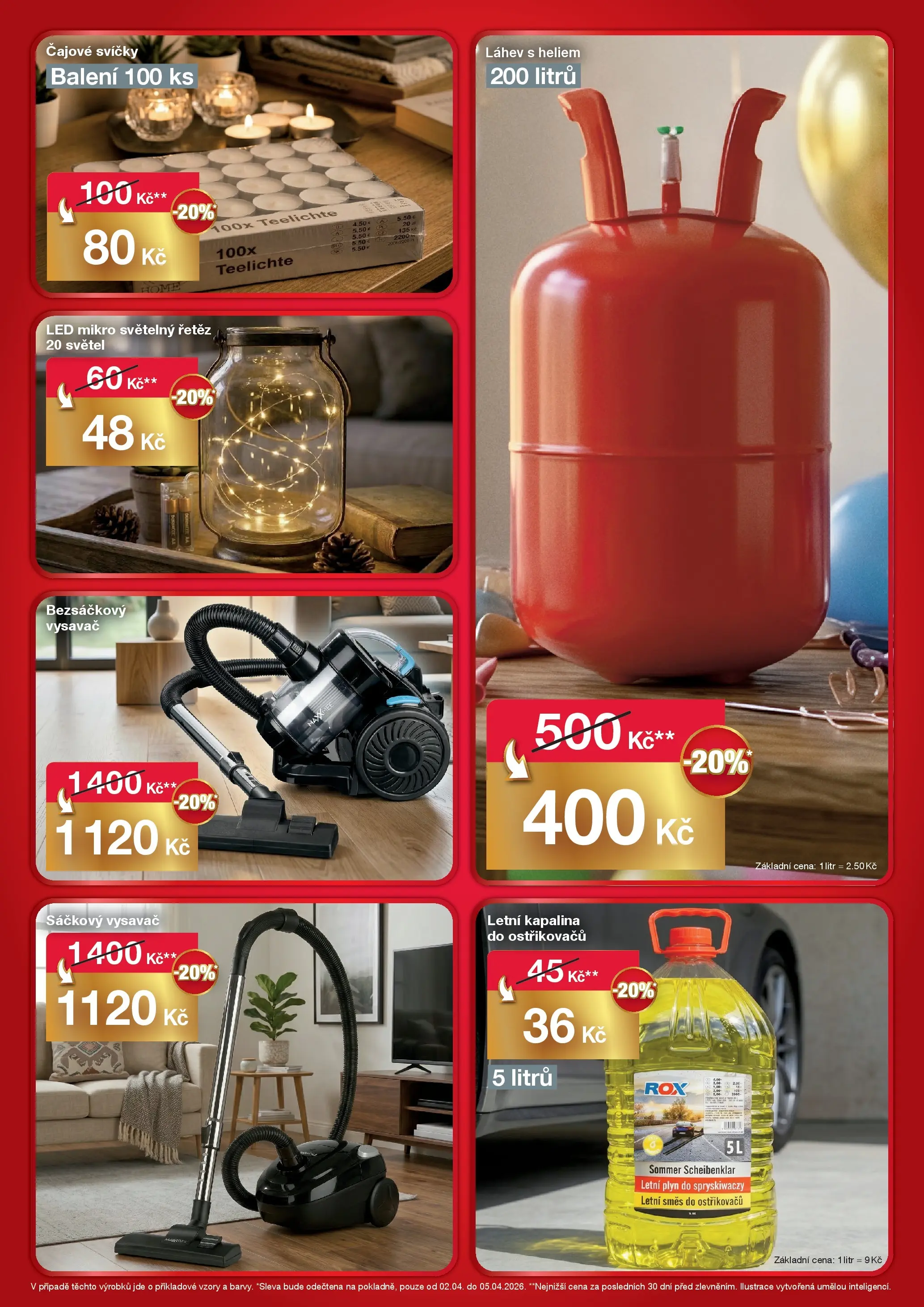 Woolworth leták - Jindřichův Hradec od 02.04.2026 - akční nabídka | Strana: 9 | Produkty: Čajové svíčky, Směs do ostřikovačů, Vysavač, Láhev