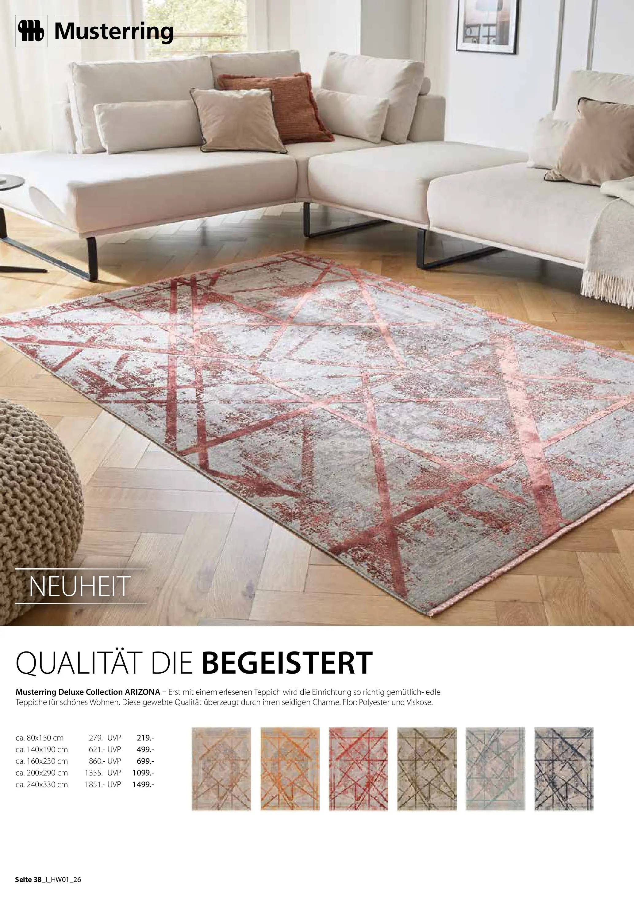 Zurbrüggen Ihr Einrichtungshaus der Extraklasse (ab 27.03.2026) zum Blättern | Seite: 38 | Produkte: Teppich