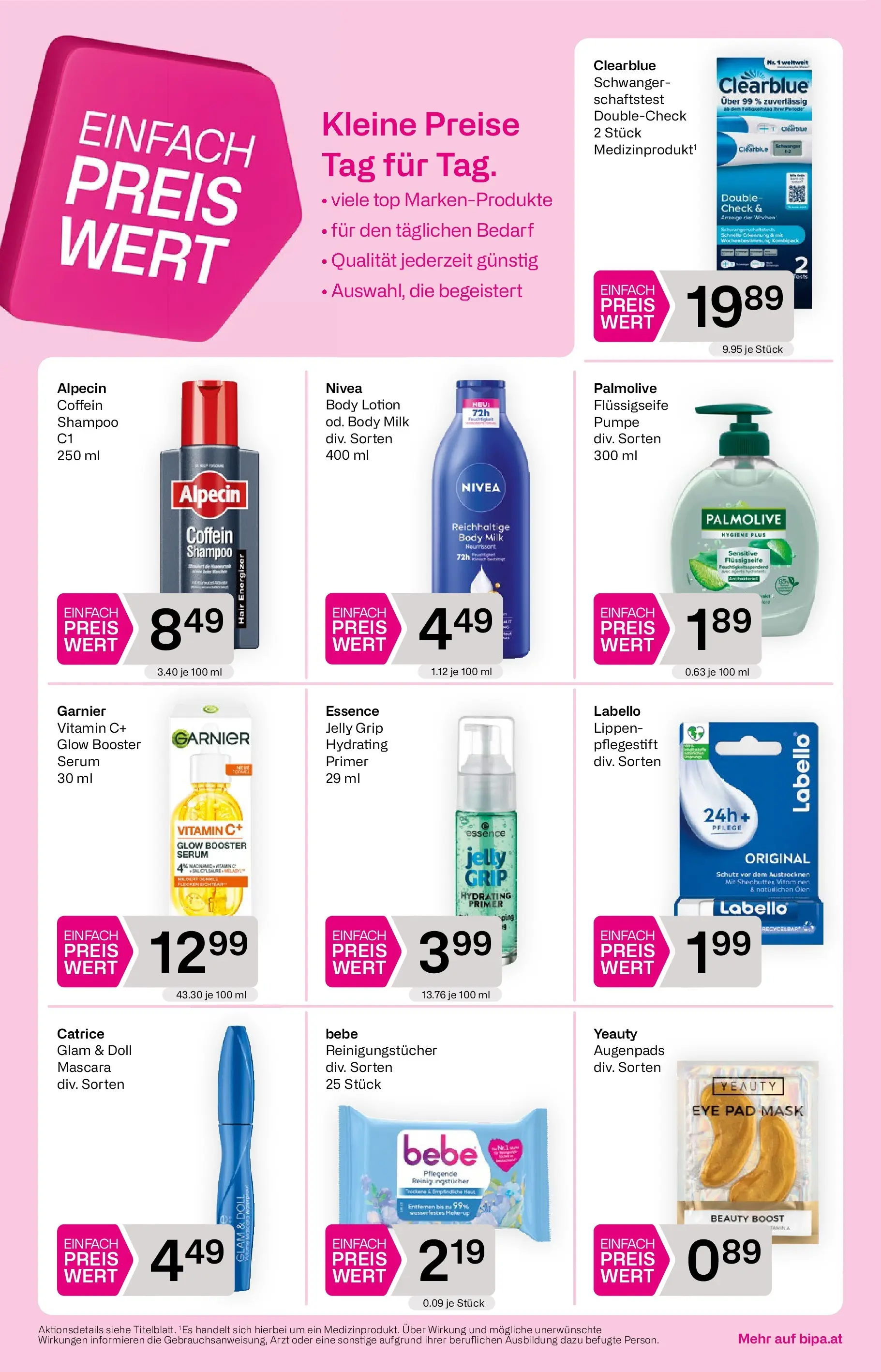 Bipa Linz, Wien, Güssing von 02.04.2026 - Aktuelle Angebote | Seite: 2 | Produkte: Shampoo, Reinigungstücher