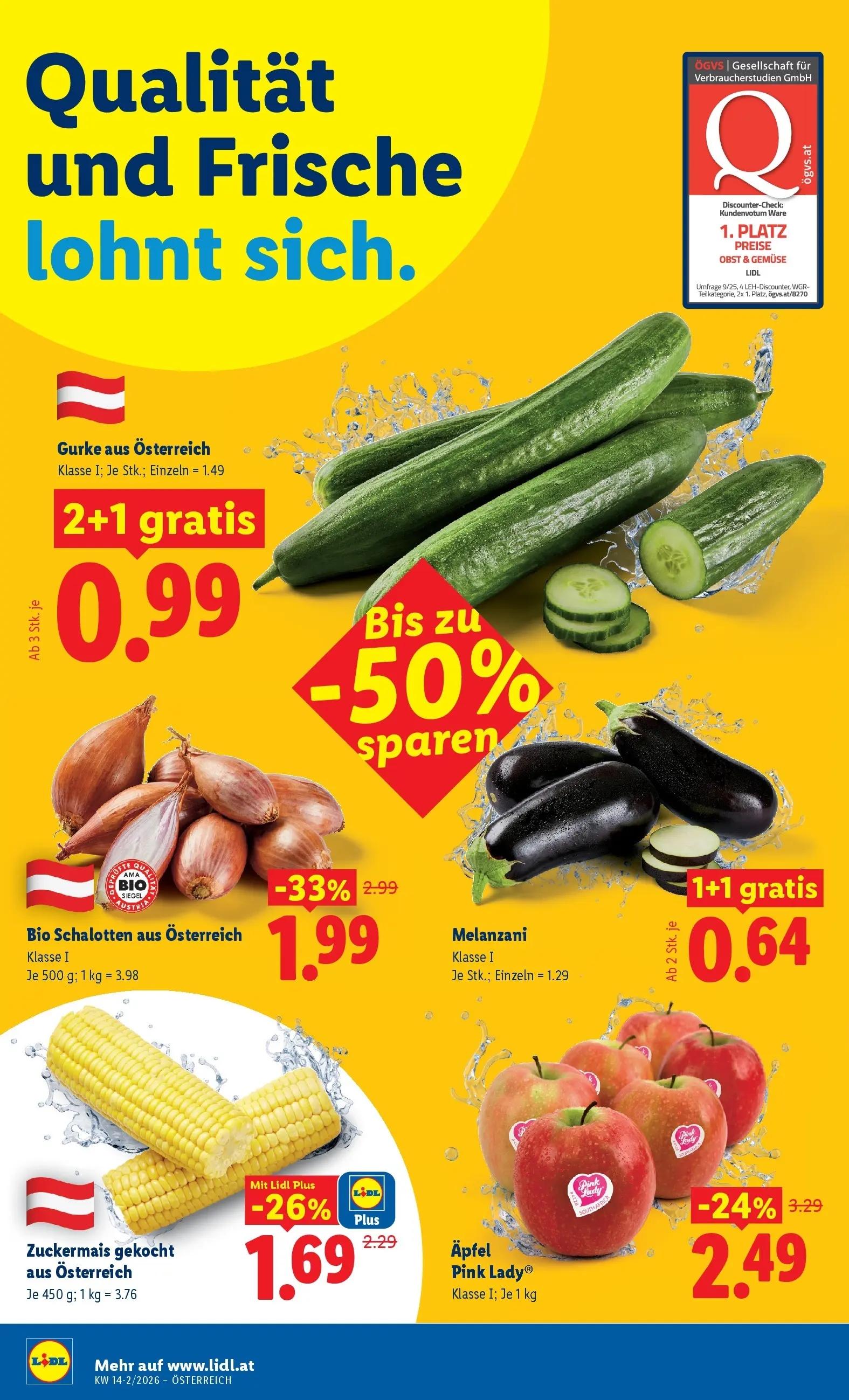 Lidl - Lidl ab 01.04.2026 - Angebote ab donnerstag | Seite: 4 | Produkte: Gemüse, Obst, Äpfel