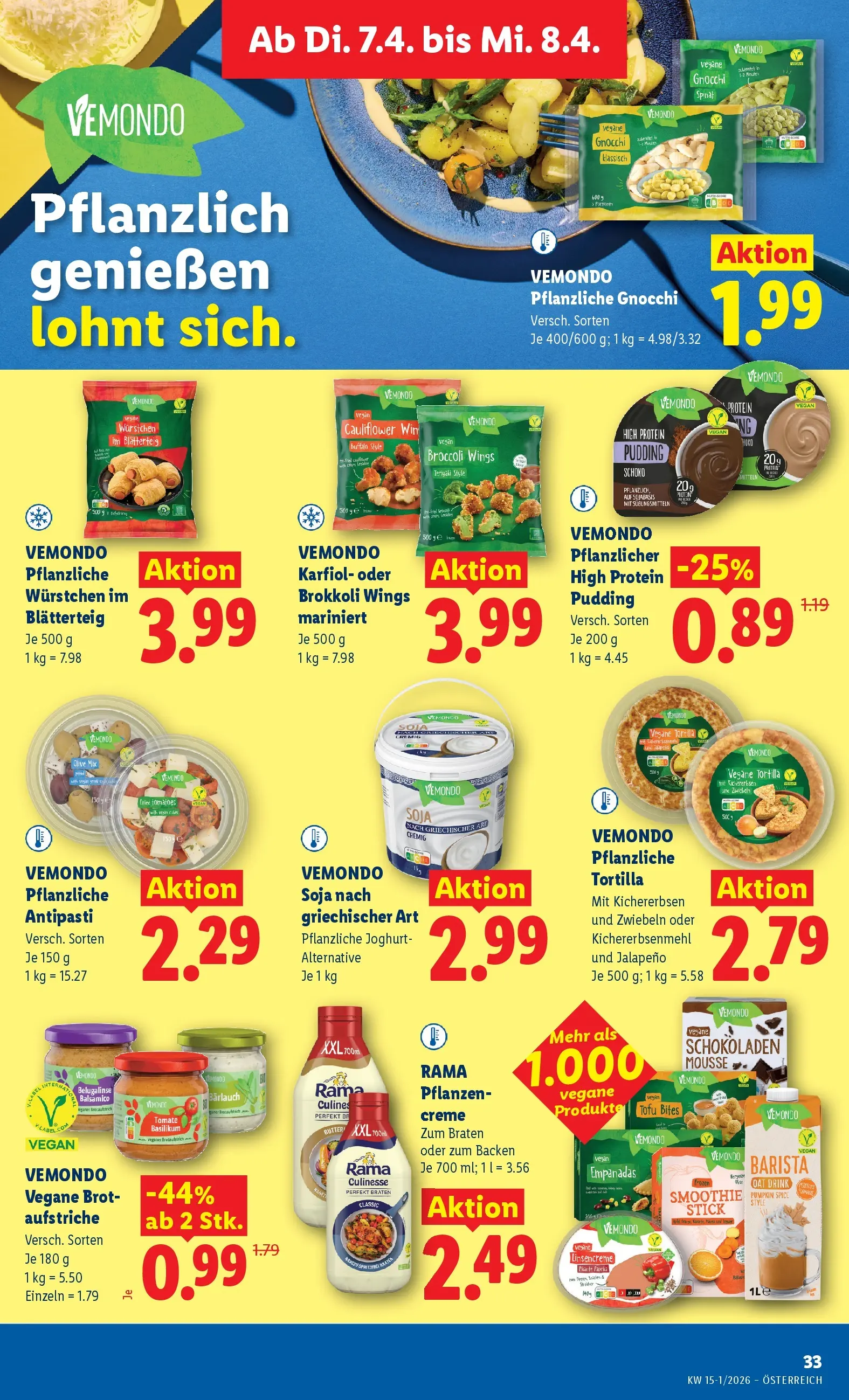 Lidl - Lidl ab 01.04.2026 - Angebote ab donnerstag | Seite: 38 | Produkte: Zwiebeln, Butter, Creme, Joghurt