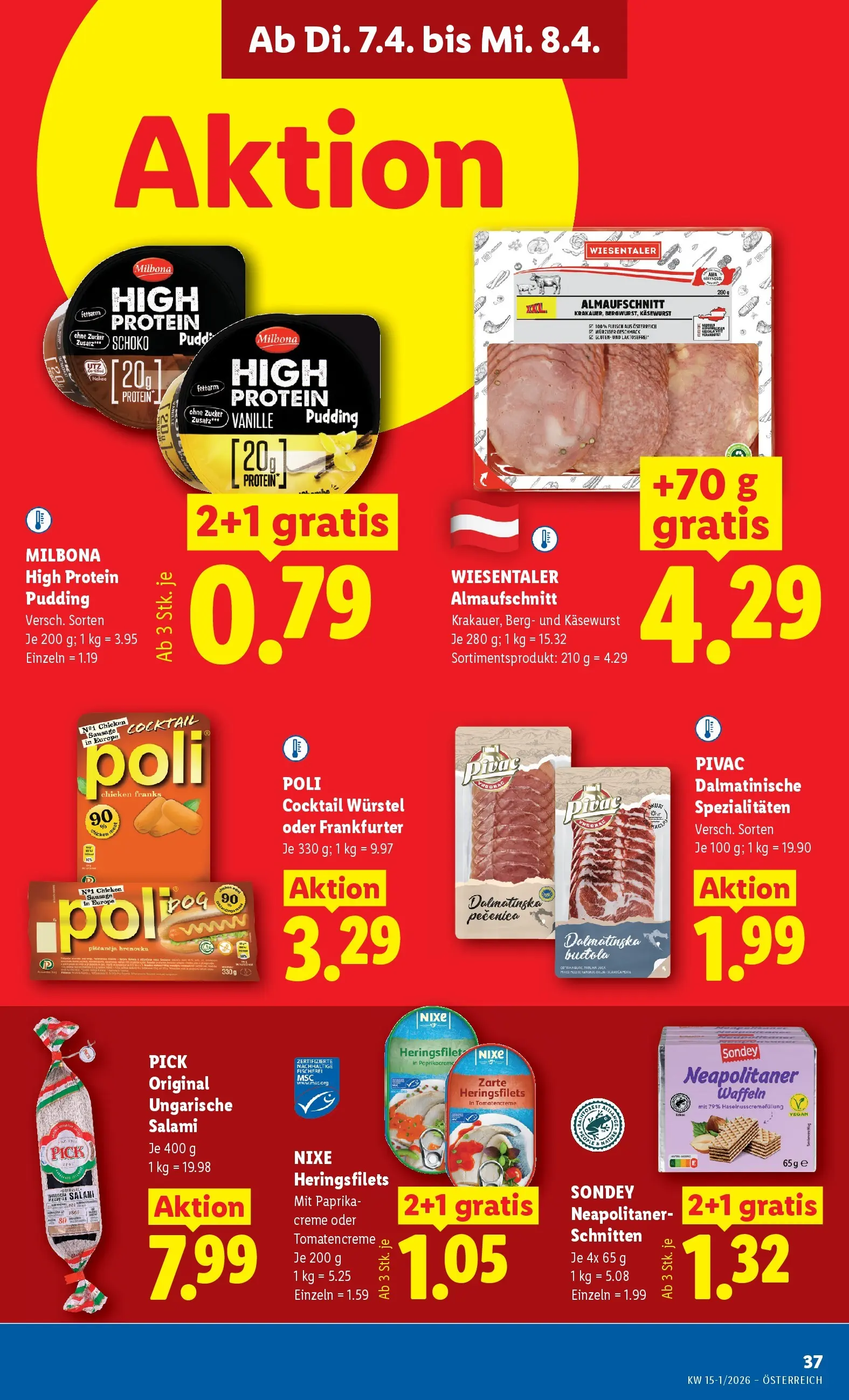 Lidl - Lidl ab 01.04.2026 - Angebote ab donnerstag | Seite: 42 | Produkte: Zucker, Rum, Creme, Salami