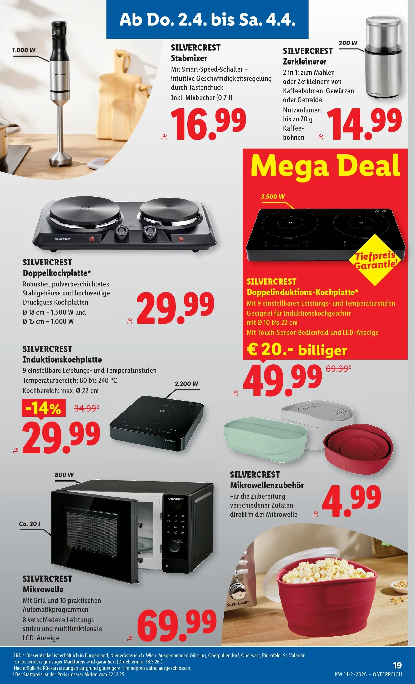 Lidl - Lidl ab 01.04.2026 - Angebote ab donnerstag | Seite: 21 | Produkte: Getreide, Mikrowelle, Grill, Kaffee