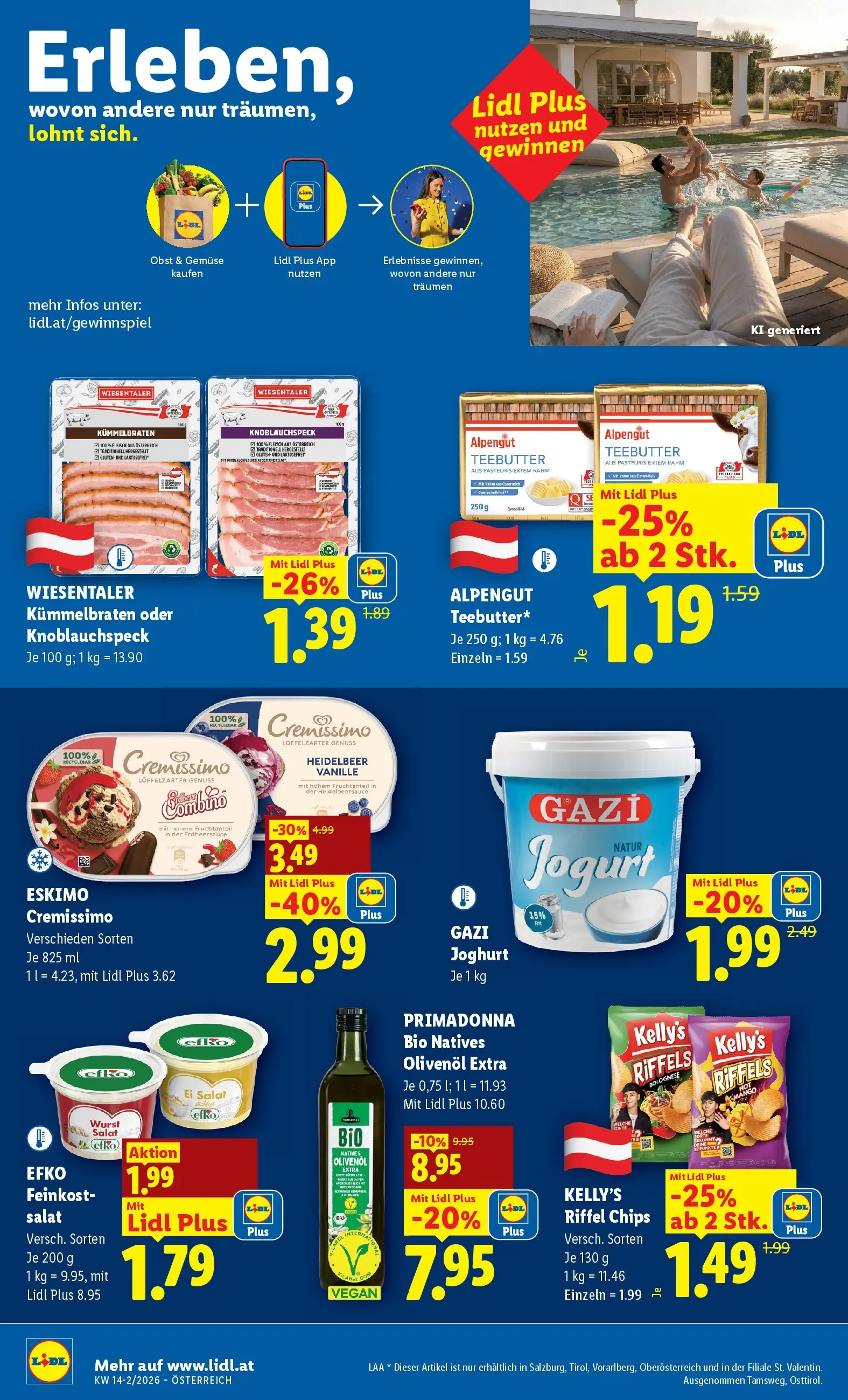 Lidl Flugblatt - Jenbach, Eferding, Dornbirn ab 02.04.2026 - Angebote ab donnerstag | Seite: 18 | Produkte: Gemüse, Obst, Wurst, Joghurt