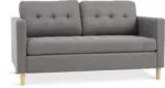 JYSK JYSK Диван FALSLEV двуместен сив текстил