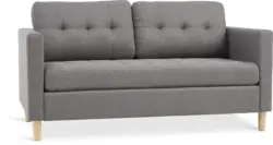 JYSK Диван FALSLEV двуместен сив текстил