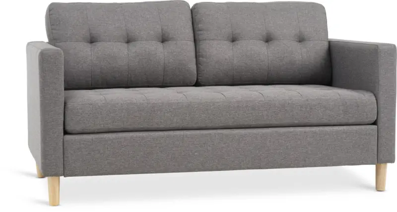 JYSK Диван FALSLEV двуместен сив текстил