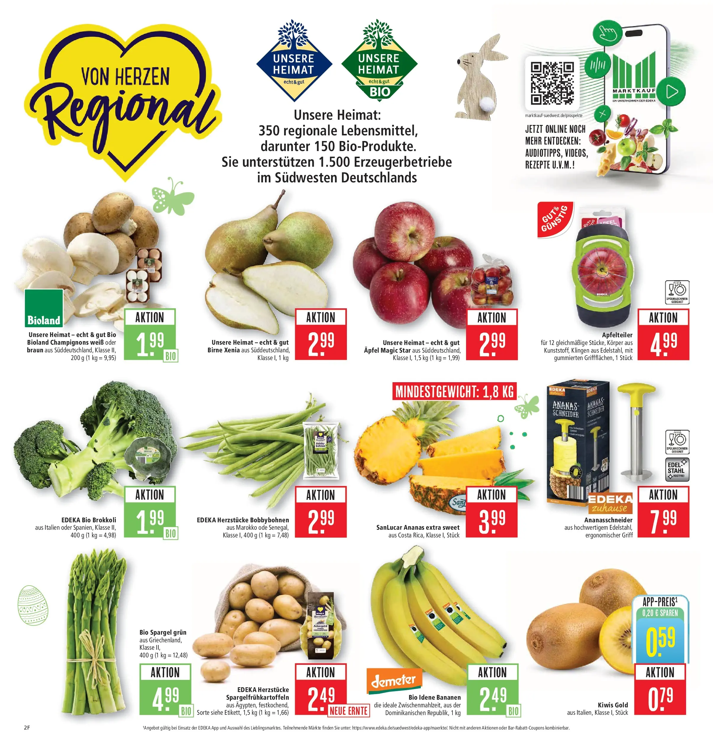 Marktkauf Prospekt Heidenheim	 (ab 29.03.2026) » Angebote online | Seite: 2 | Produkte: Äpfel, Ananas, Spargel, Brokkoli
