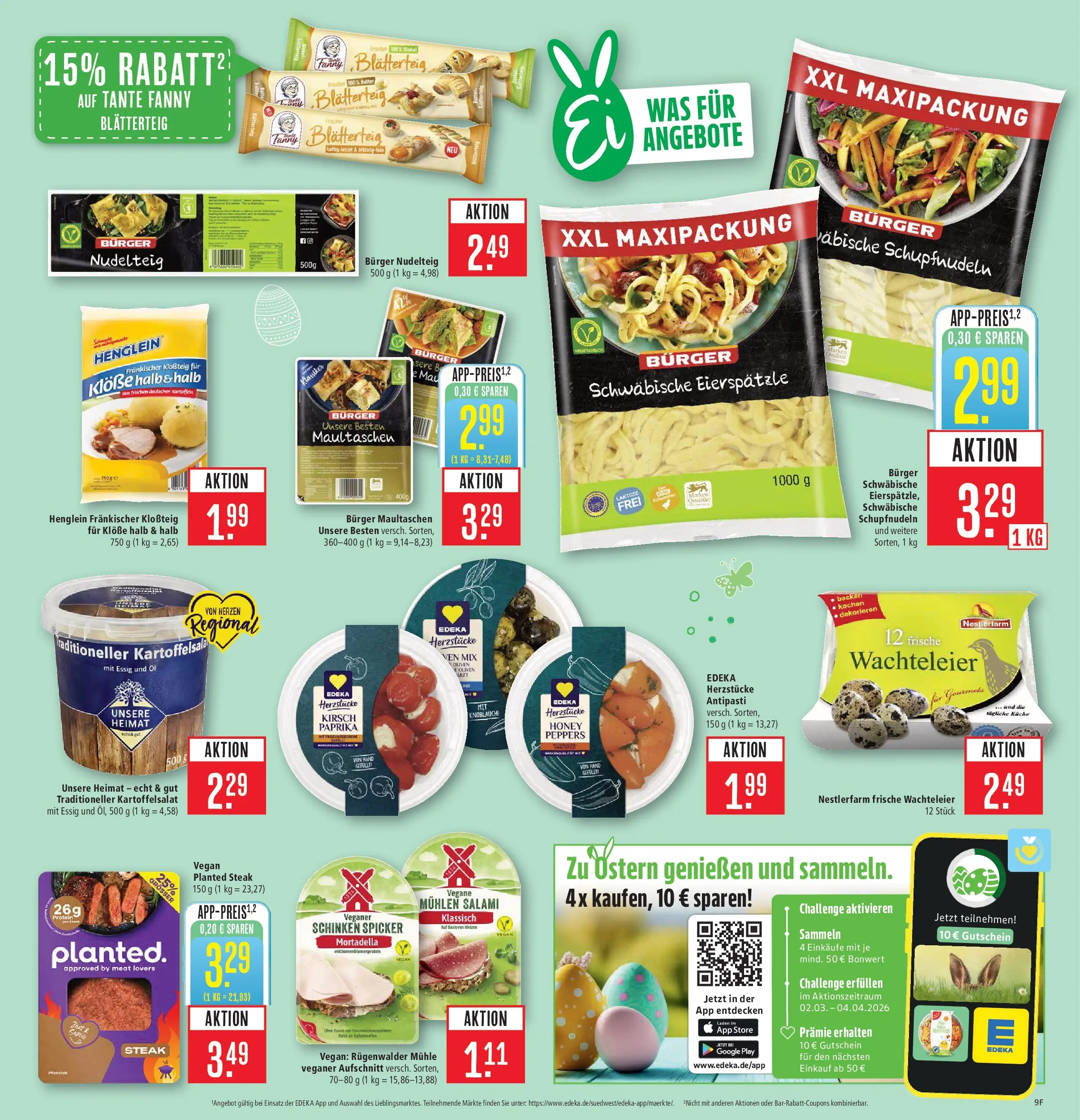 Marktkauf Prospekt Heidenheim	 (ab 29.03.2026) » Angebote online | Seite: 9 | Produkte: Öl, Burger, Salami, Schinken