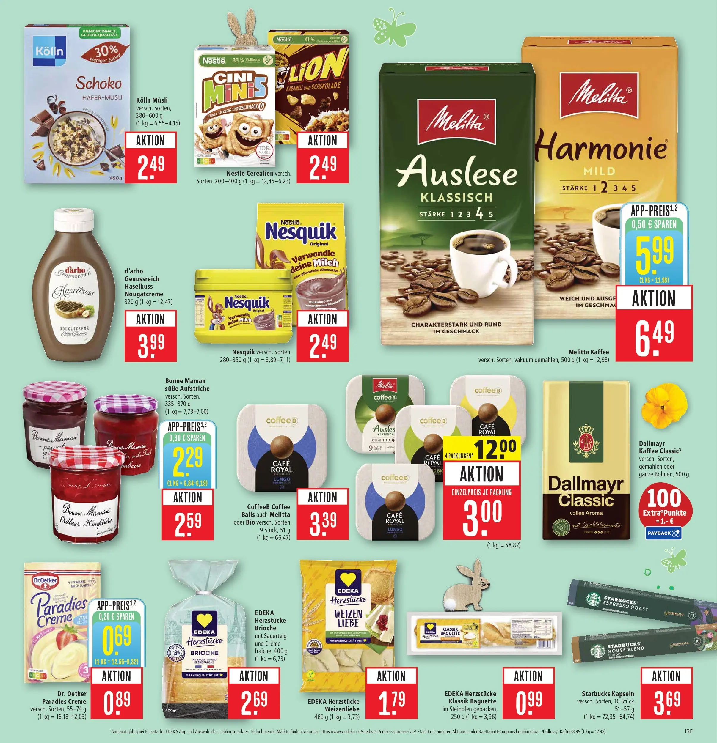 Marktkauf Prospekt Heidenheim	 (ab 29.03.2026) » Angebote online | Seite: 13 | Produkte: Musli, Melitta, Nesquik, Bonne maman