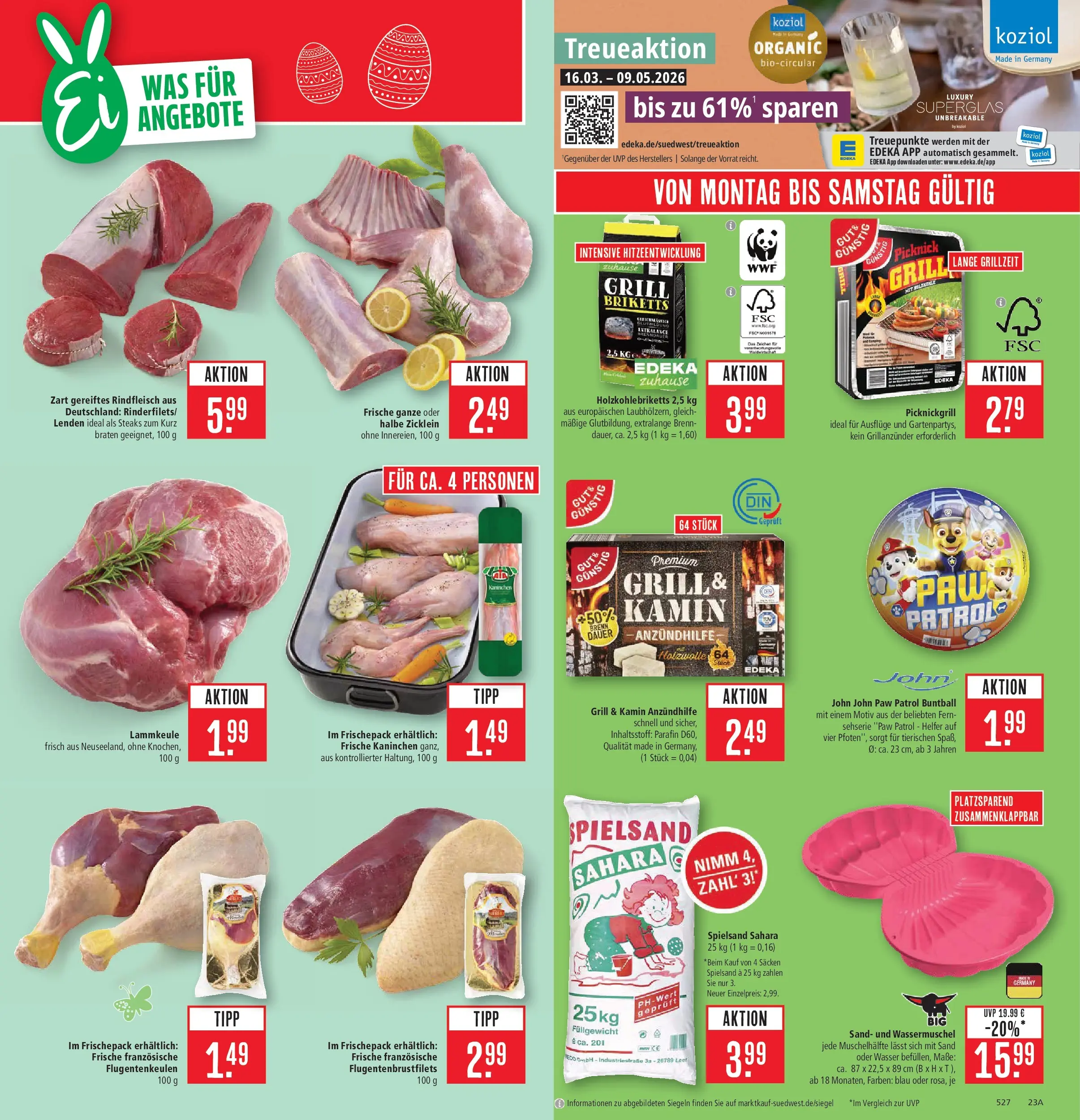 Marktkauf Prospekt Aschaffenburg	 (ab 30.03.2026) » Angebote online | Seite: 25 | Produkte: Grill, Kaninchen, Wasser, Rindfleisch