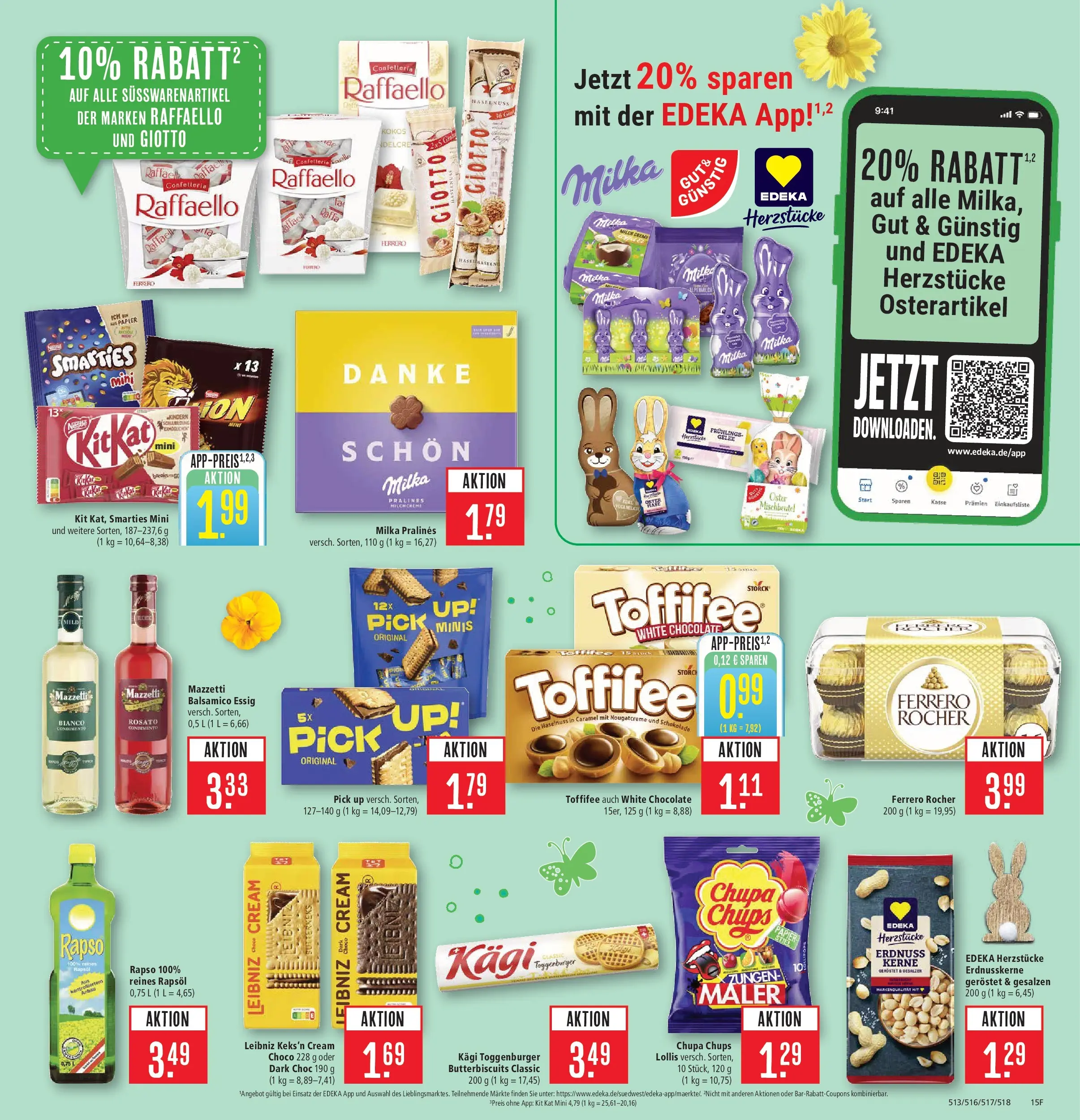 Marktkauf Prospekt Heidenheim	 (ab 29.03.2026) » Angebote online | Seite: 15 | Produkte: Essig, Rapsöl, Smarties, Milka