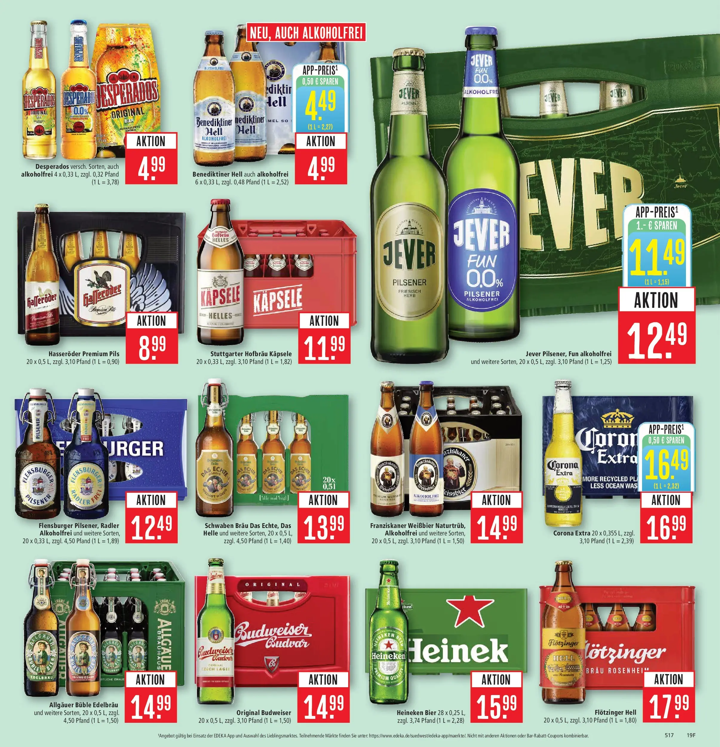 Marktkauf Prospekt Schorndorf	 (ab 29.03.2026) » Angebote online | Seite: 21 | Produkte: Jever, Desperados, Budweiser, Hasseröder