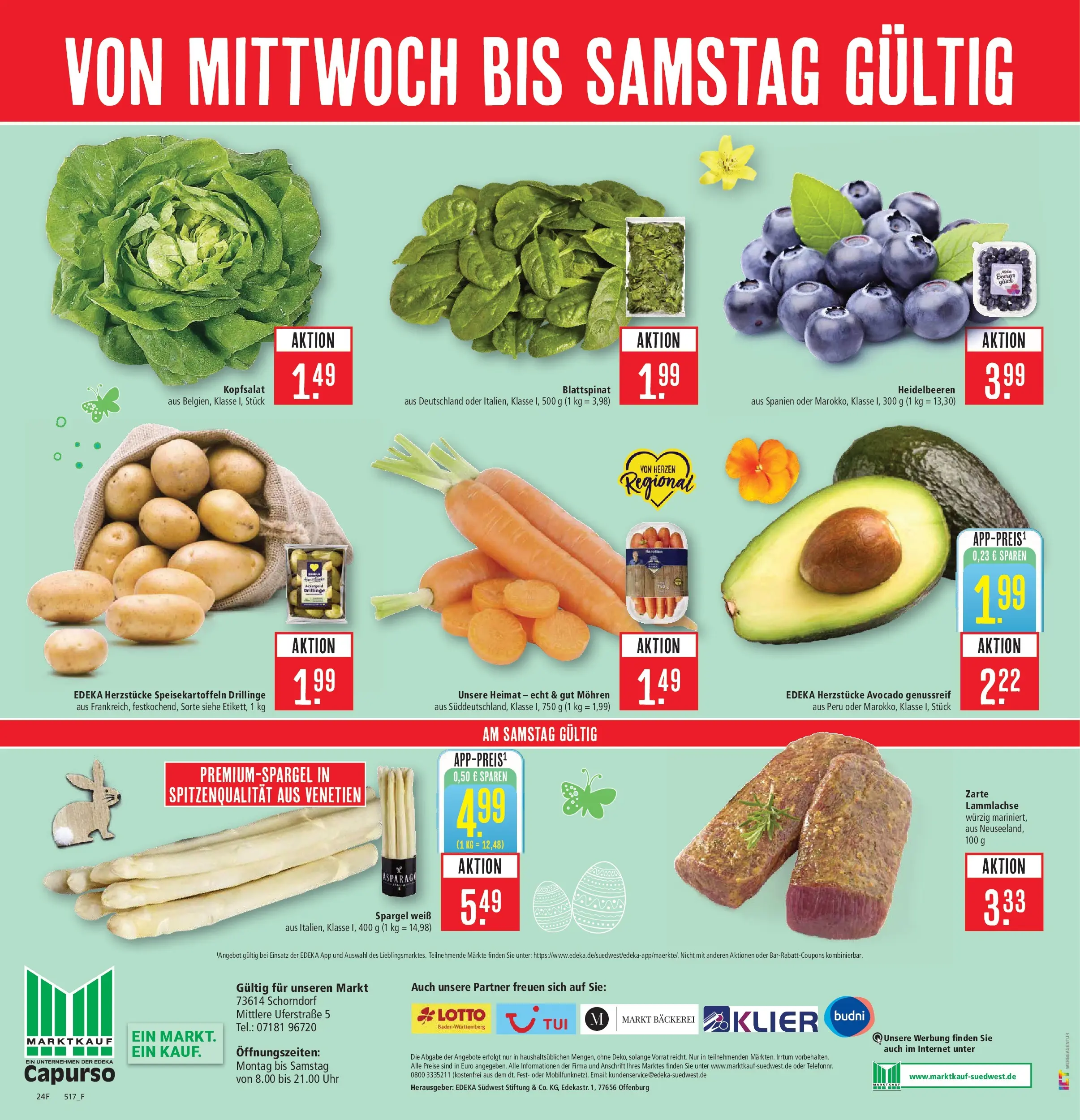 Marktkauf Prospekt Schorndorf	 (ab 29.03.2026) » Angebote online | Seite: 26 | Produkte: Bäckerei, Heidelbeeren, Avocado, Uhr