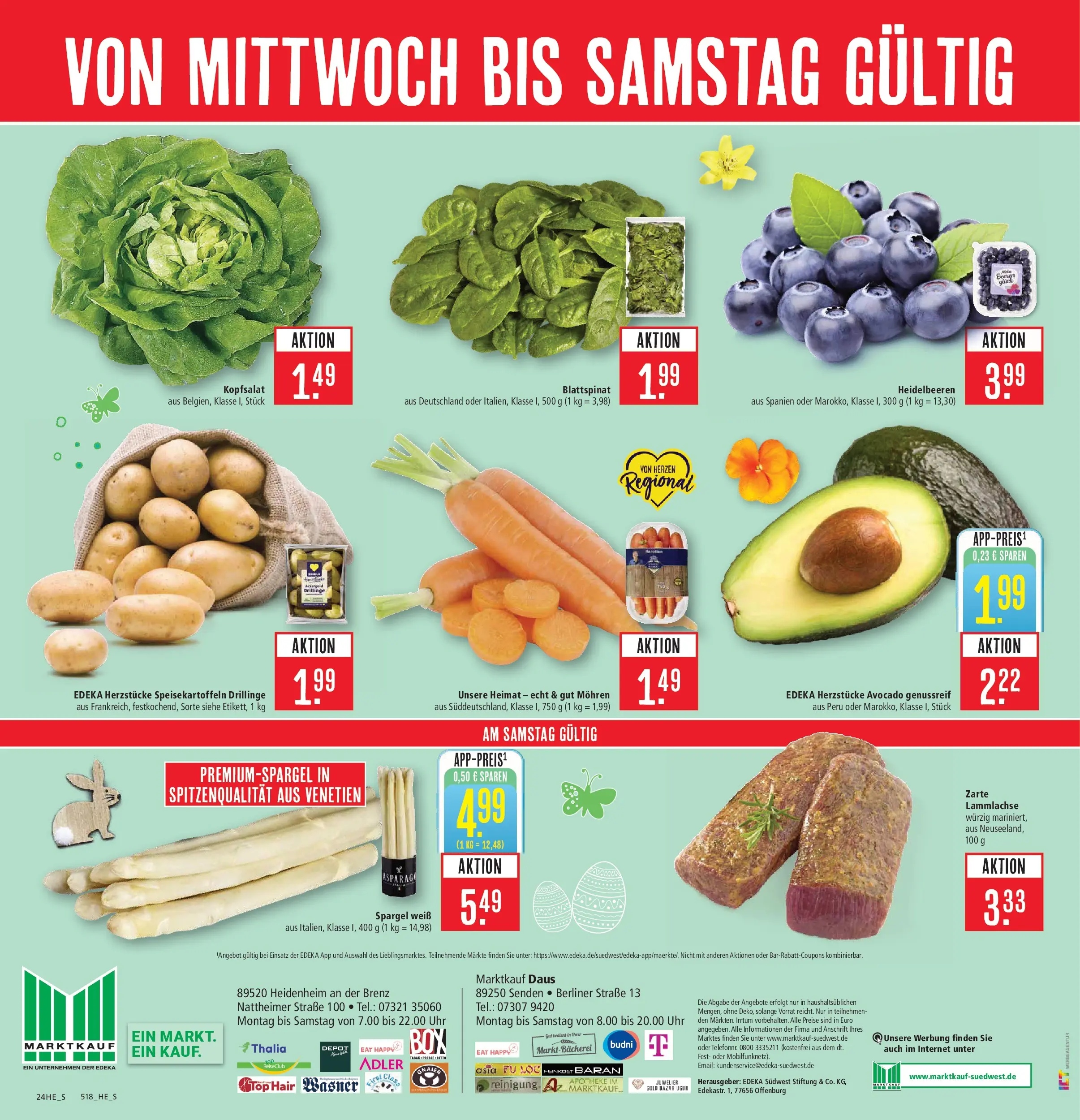 Marktkauf Prospekt Heidenheim	 (ab 29.03.2026) » Angebote online | Seite: 26 | Produkte: Berliner, Top, Heidelbeeren, Avocado