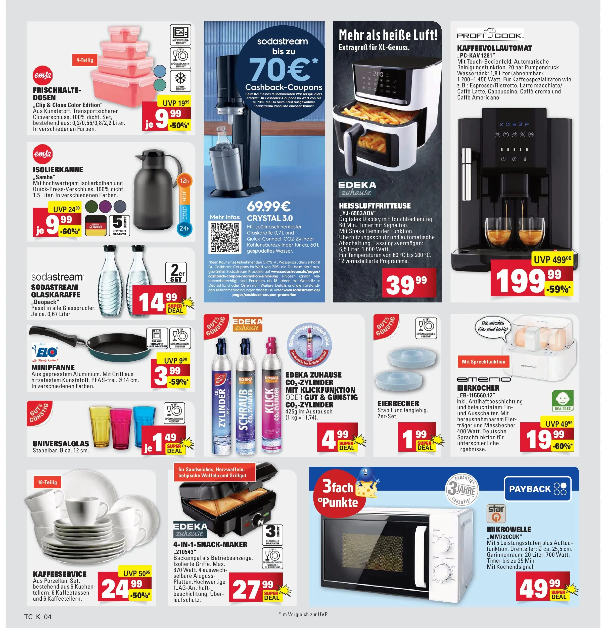 Marktkauf Prospekt Heidenheim	 (ab 29.03.2026) » Angebote online | Seite: 30 | Produkte: Mikrowelle, Eier, Kaffeevollautomat, Eierkocher