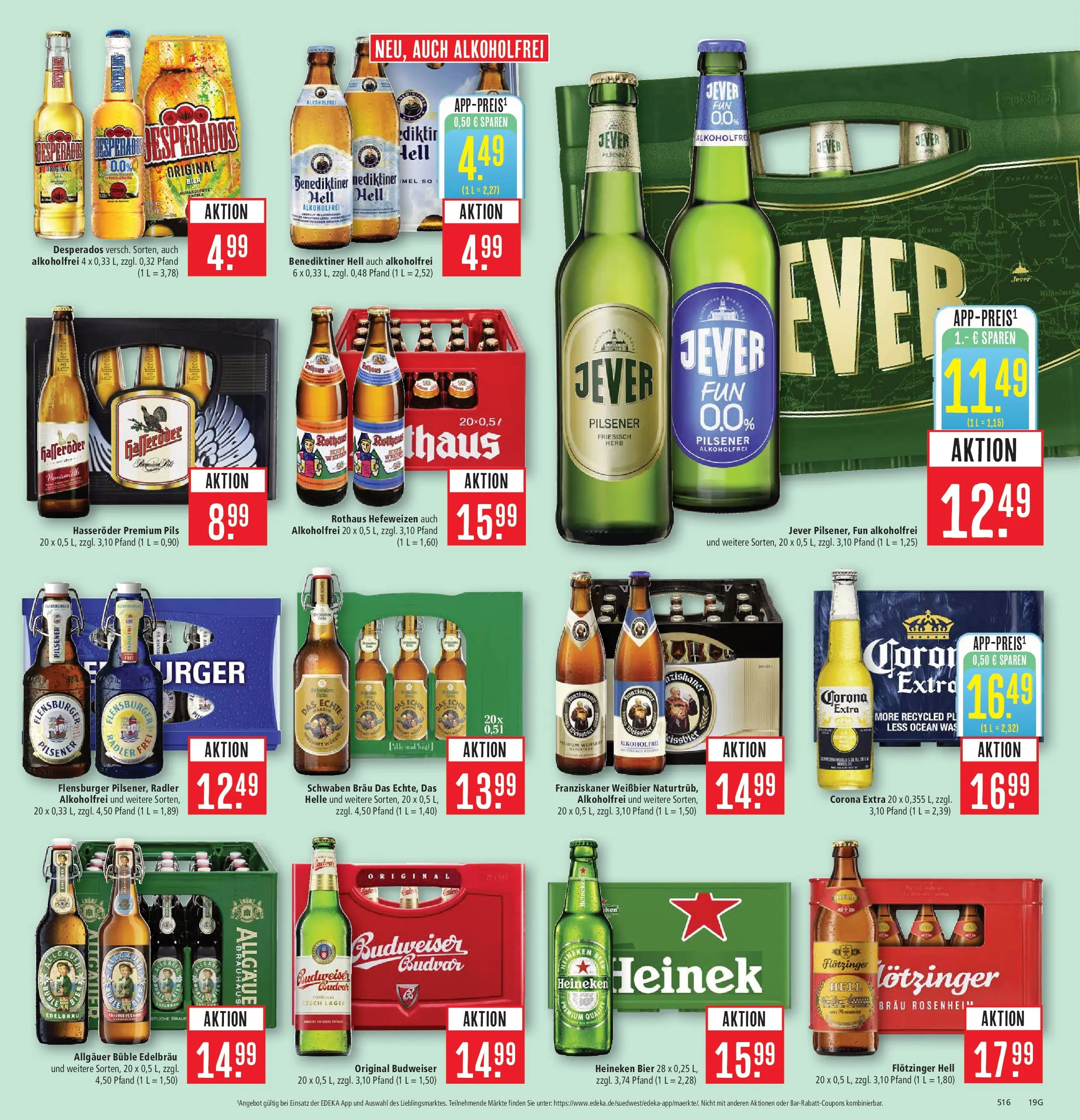Marktkauf Prospekt Friedrichshafen	 (ab 30.03.2026) » Angebote online | Seite: 21 | Produkte: Franziskaner, Benediktiner hell, Flensburger, Budweiser