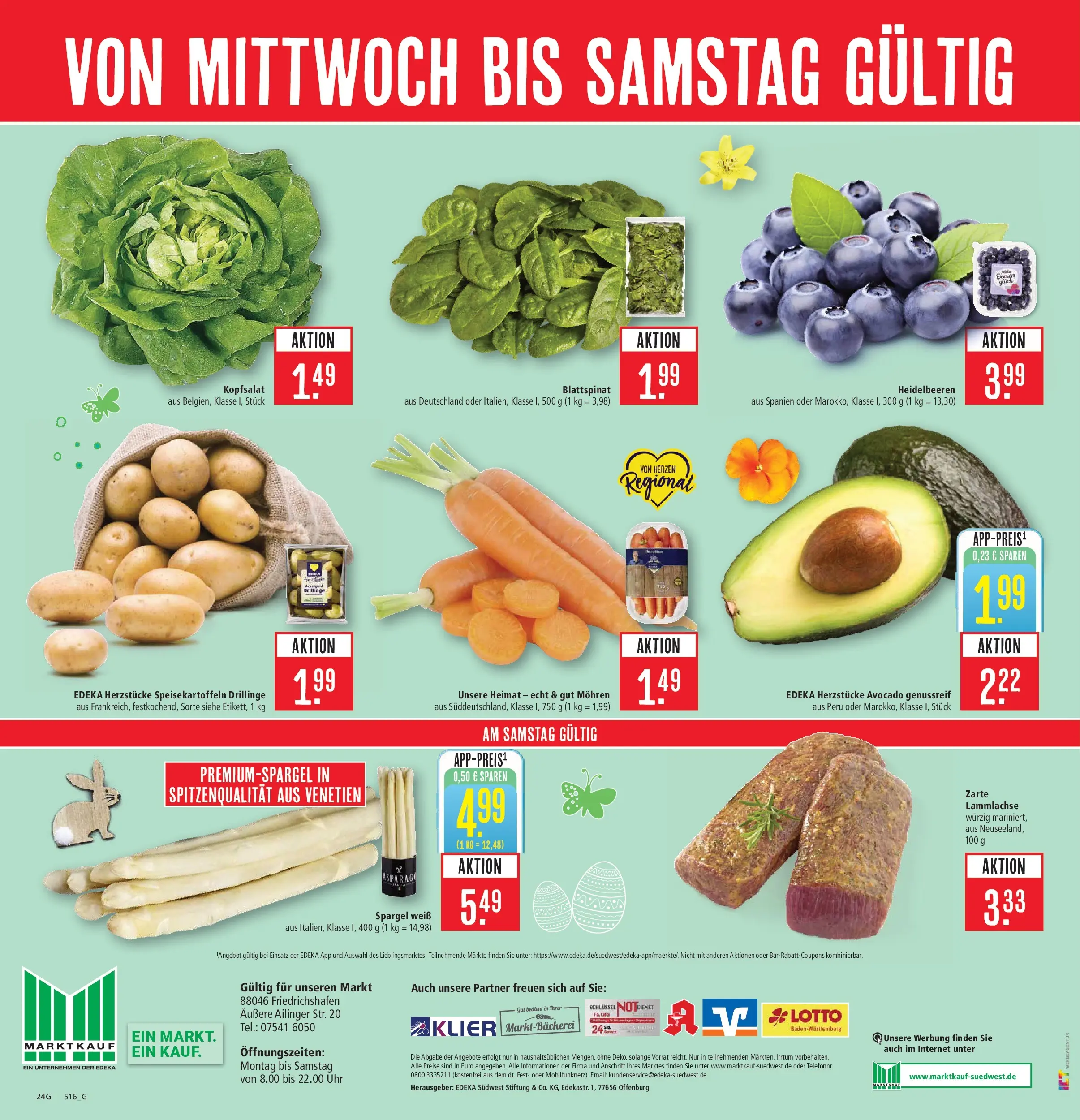 Marktkauf Prospekt Friedrichshafen	 (ab 30.03.2026) » Angebote online | Seite: 26 | Produkte: Spargel, Mohren, Heidelbeeren, Avocado