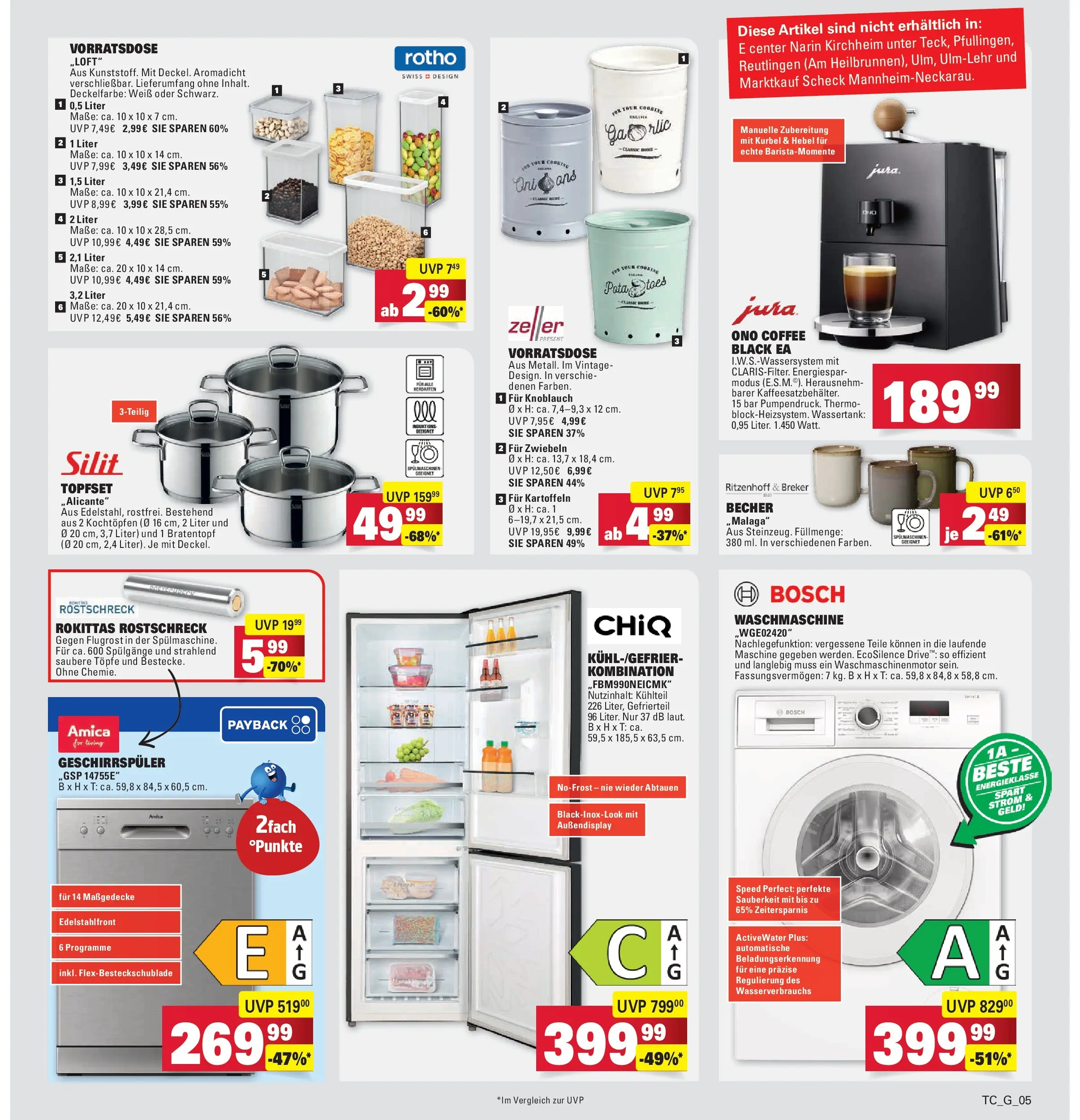 Marktkauf Prospekt Ostfildern	 (ab 29.03.2026) » Angebote online | Seite: 31 | Produkte: Bosch, Jura, Geschirrspüler, Kartoffeln