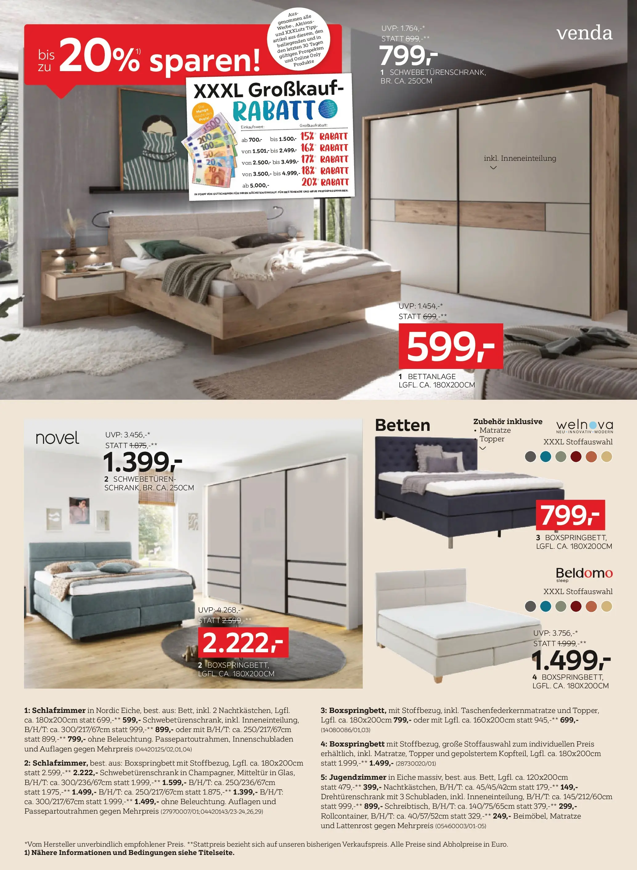 XXXLutz XXXLutz Großkauf-Rabatt von 31.03.2026 - Aktuelle Angebote | Seite: 6 | Produkte: Matratze, Lattenrost